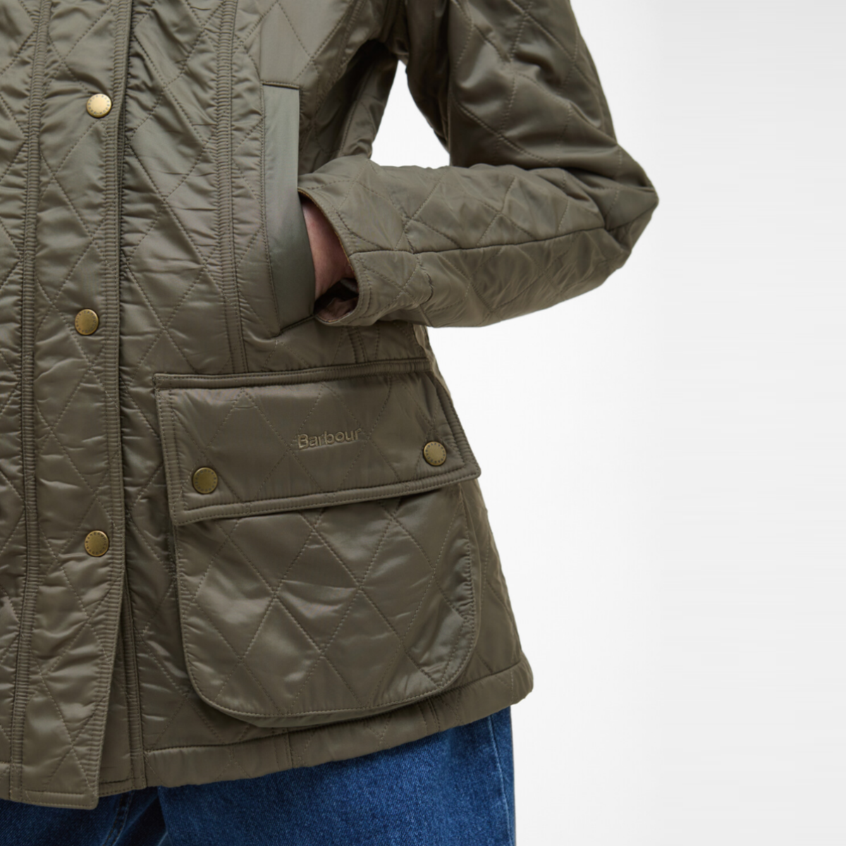 Barbour Beadnell Polarquilt Women's Jacket | Military Brown