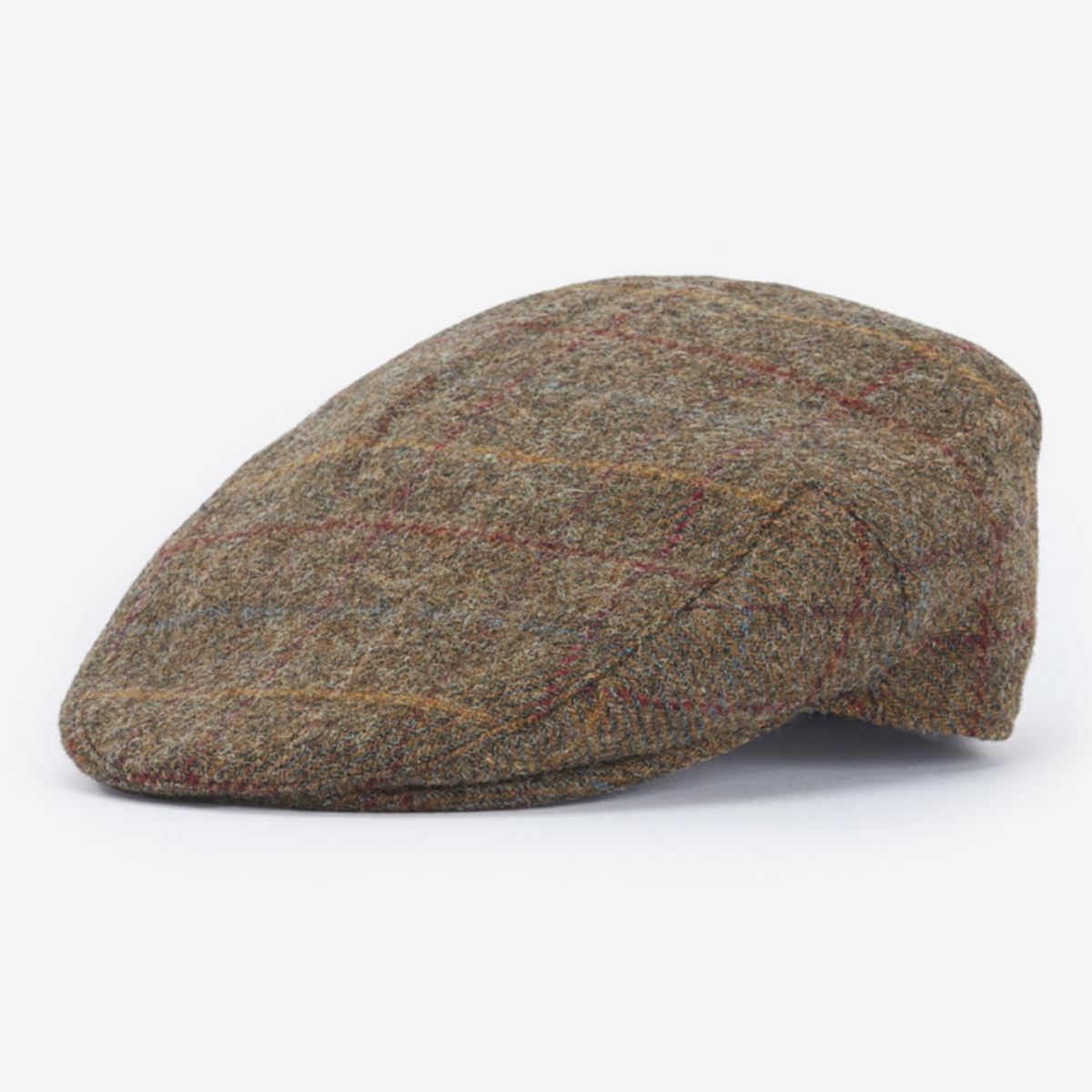 Barbour Crieff Flat Cap | Olive / Blue / Red