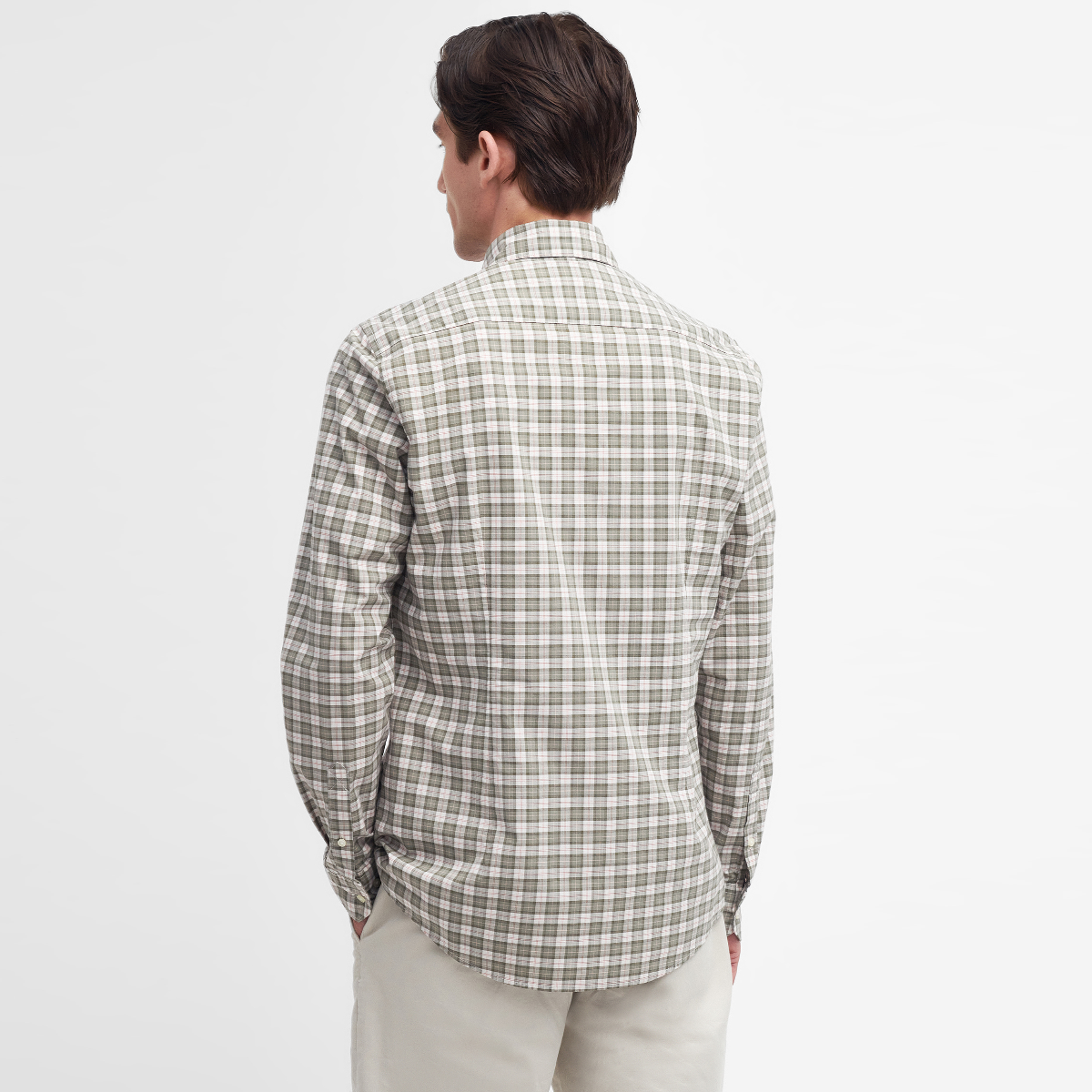 Barbour Lomond Tailored Fit Men's Shirt | Glenmor Olive Tartan