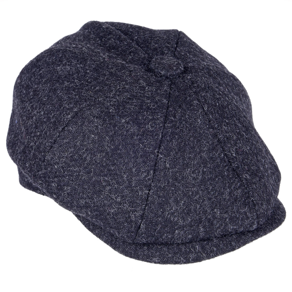 Archie Heather New Heather Hats Archie 8 Piece Cap | Black