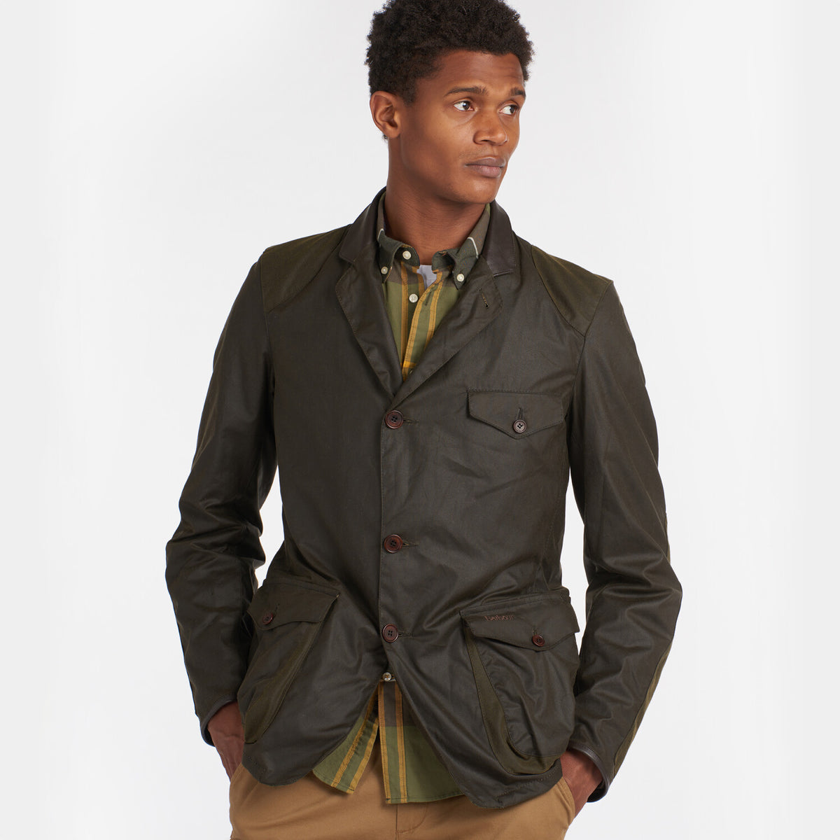 Barbour Beacon Sports Men's Waxed Jacket | Olive