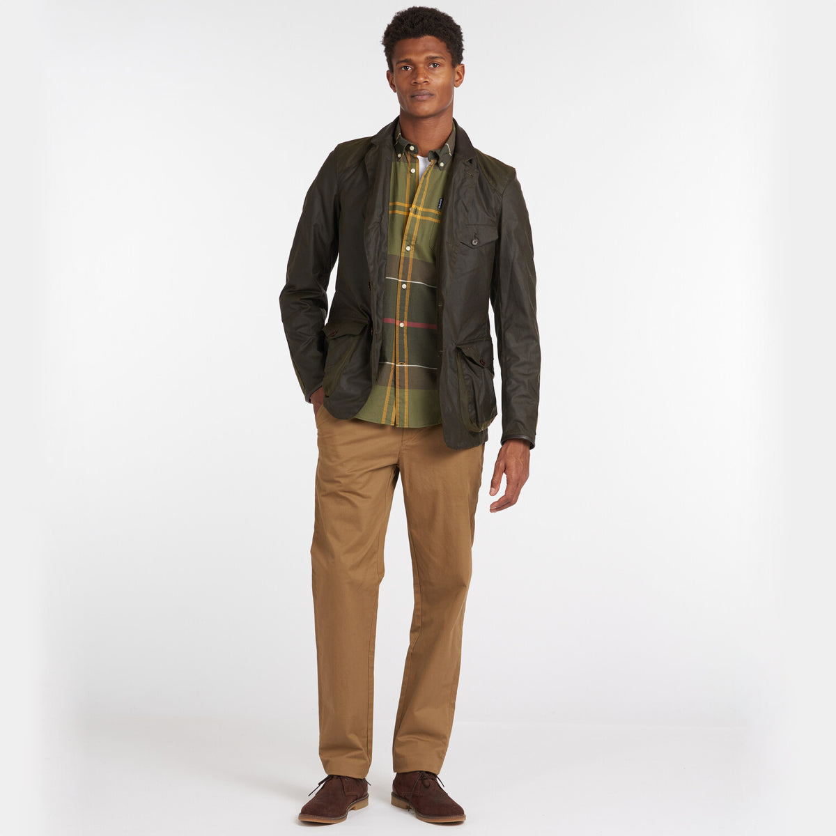 Barbour Beacon Sports Men's Waxed Jacket | Olive