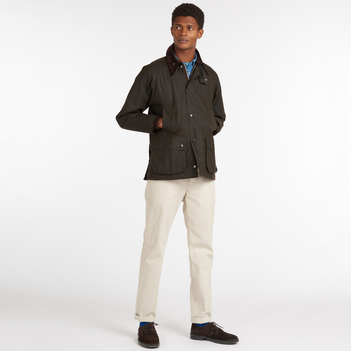 Barbour Classic Bedale Men's Waxed Jacket | Olive