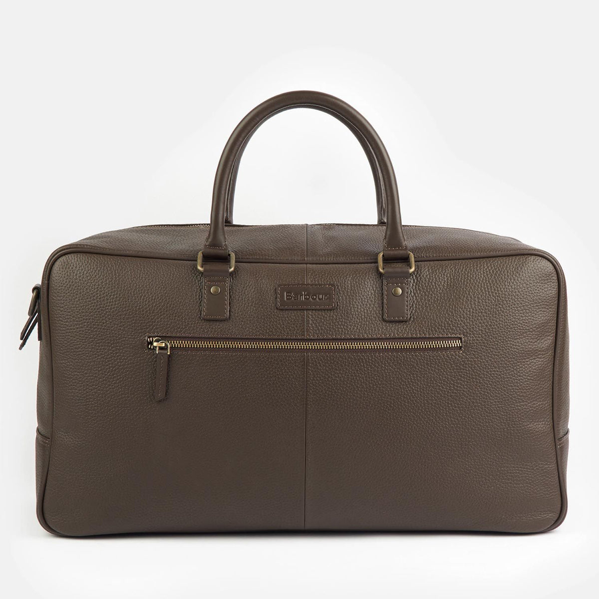 Barbour Highgate Leather Holdall | Dark Brown