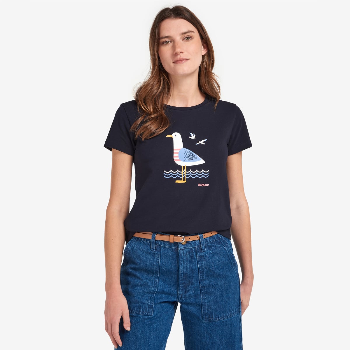 Barbour Merseyside Women's Tee | Navy