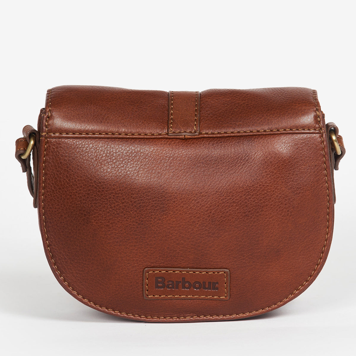 Barbour Laire Leather Small Saddle Bag | Brown