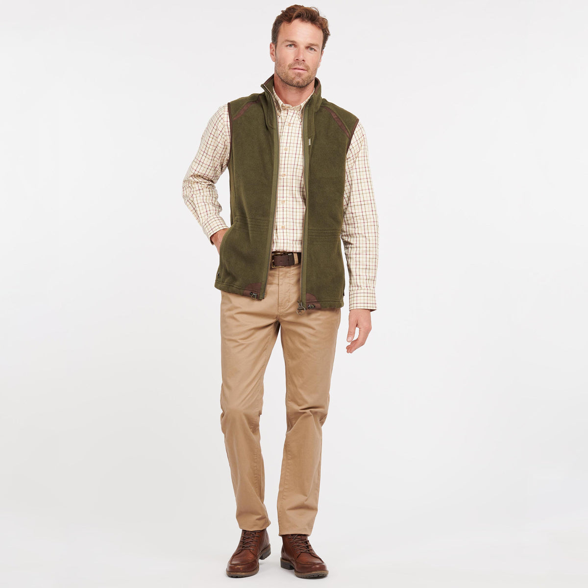 Barbour Langdale Fleece Men's Gilet | Olive