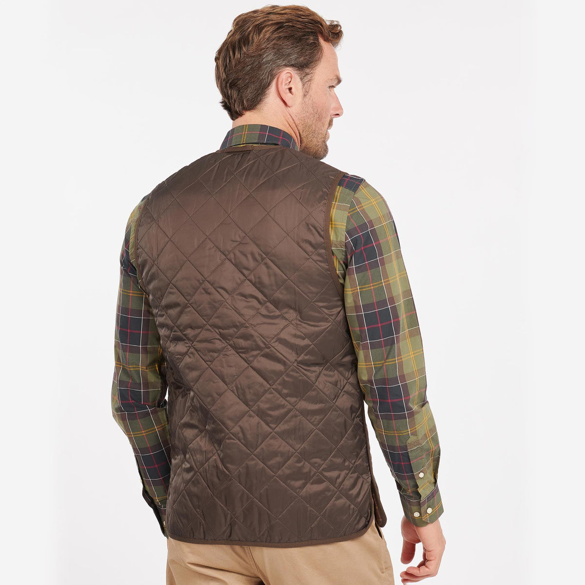 Barbour Zip-In Liner Quilted Men's Gilet | Rustic (Muted Lining)