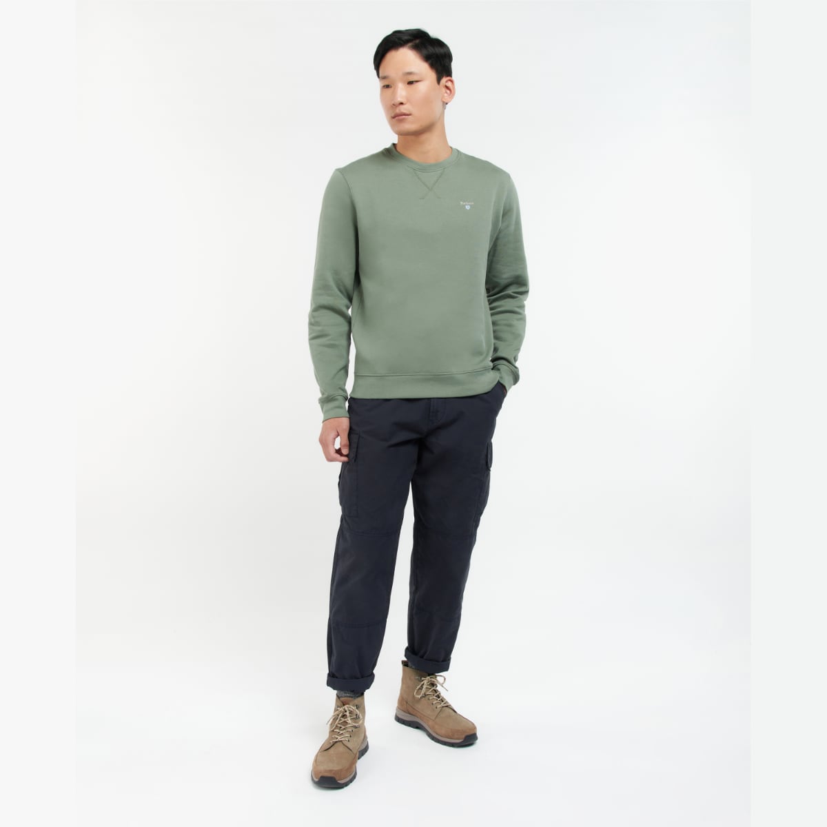 Barbour Ridsdale Men's Crew | Agave Green