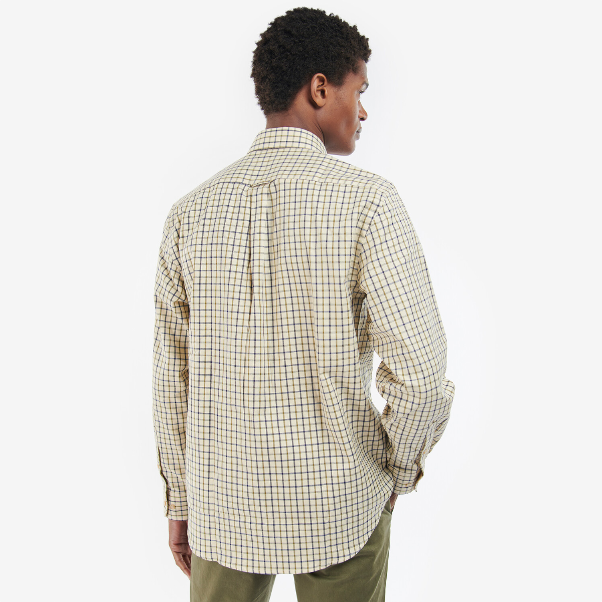 Barbour Sporting Tattersall Relaxed Fit Men's Shirt | Navy | Olive