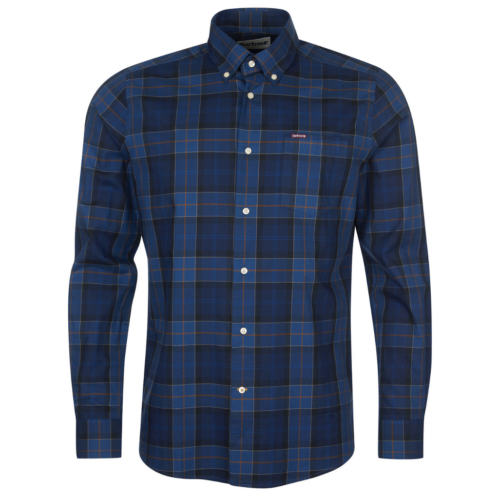 Barbour Wetheram Tailored Fit Men s Shirt Midnight Tartan