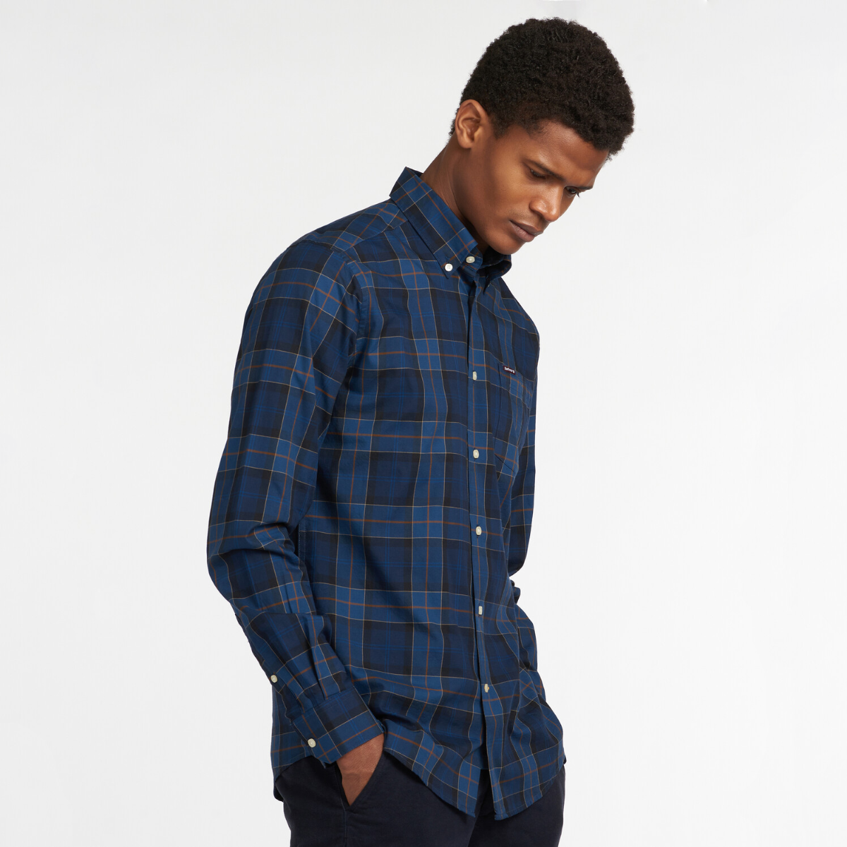 Barbour Wetheram Tailored Fit Men's Shirt | Midnight Tartan