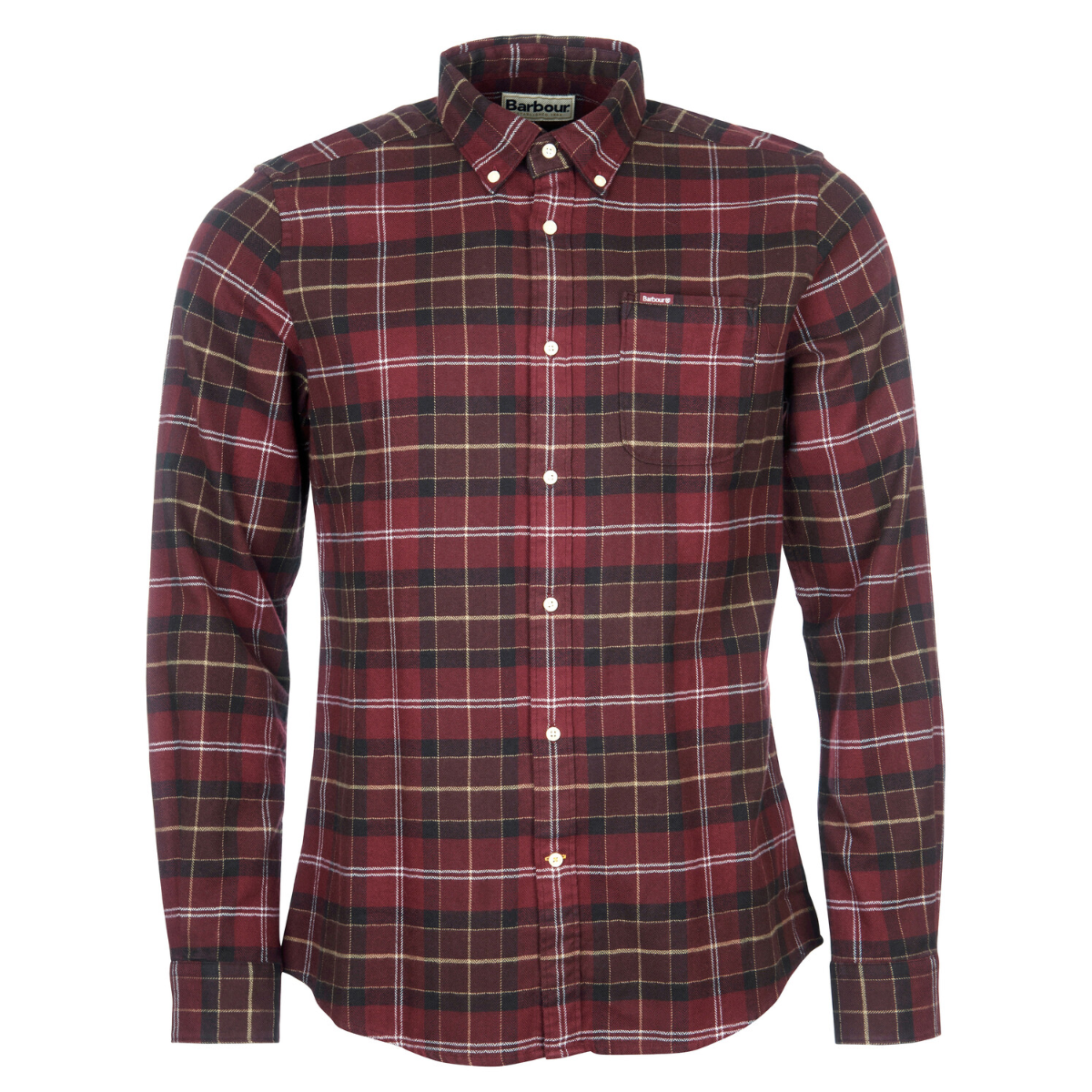 Barbour red tartan shirt shop