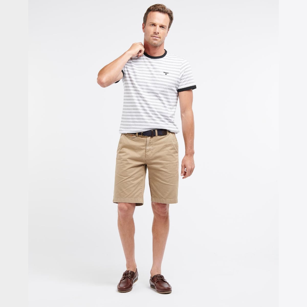 Barbour Neuston Twill Men's Shorts | Stone