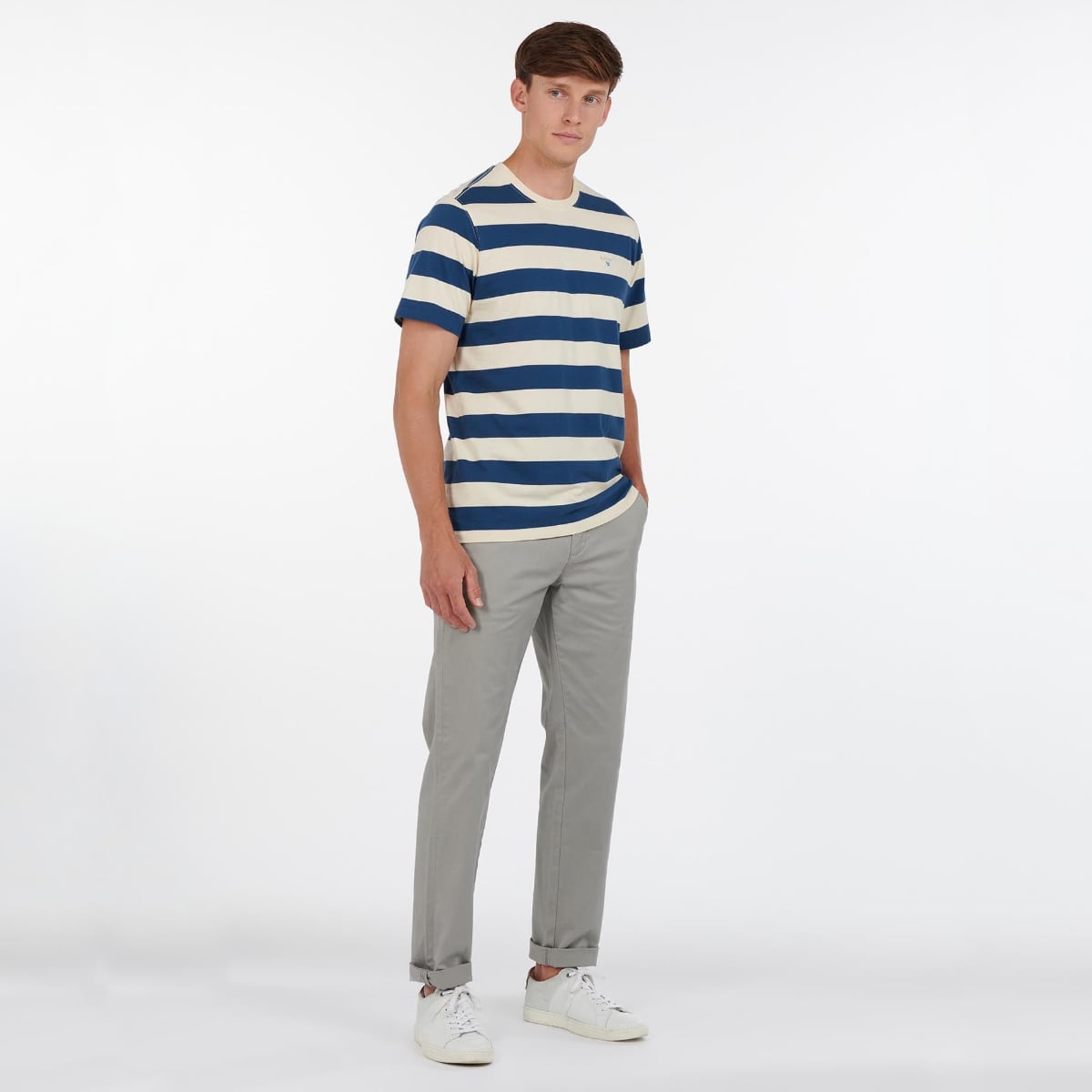 Barbour Neuston Essential Men's Chinos | Stone