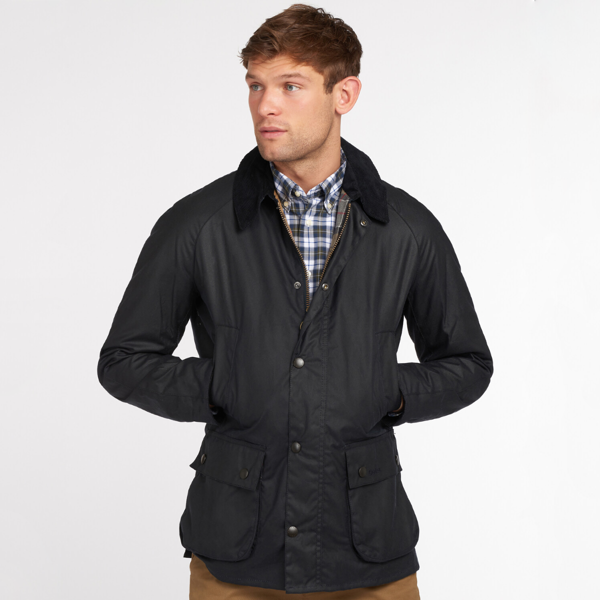 Barbour Ashby Men's Waxed Jacket | Navy