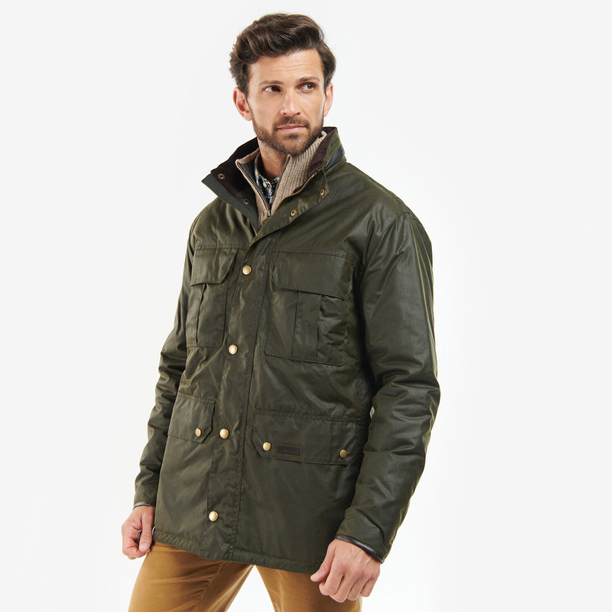 Barbour Malcolm Men's Waxed Jacket | Archive Olive