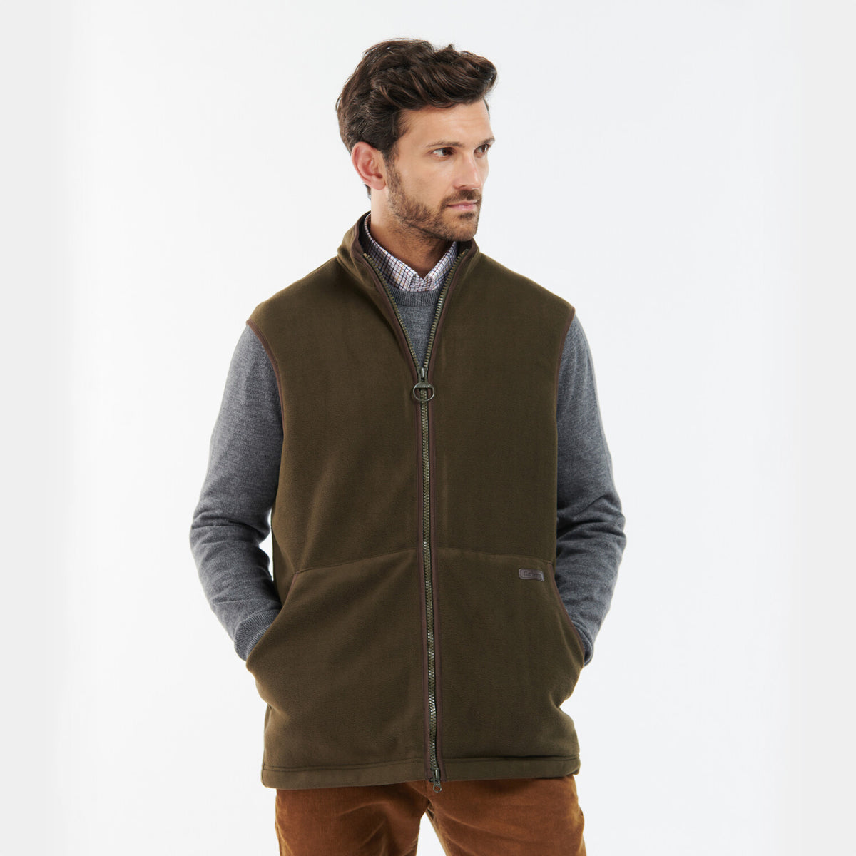 Barbour Oakmoor Fleece Men's Gilet | Olive