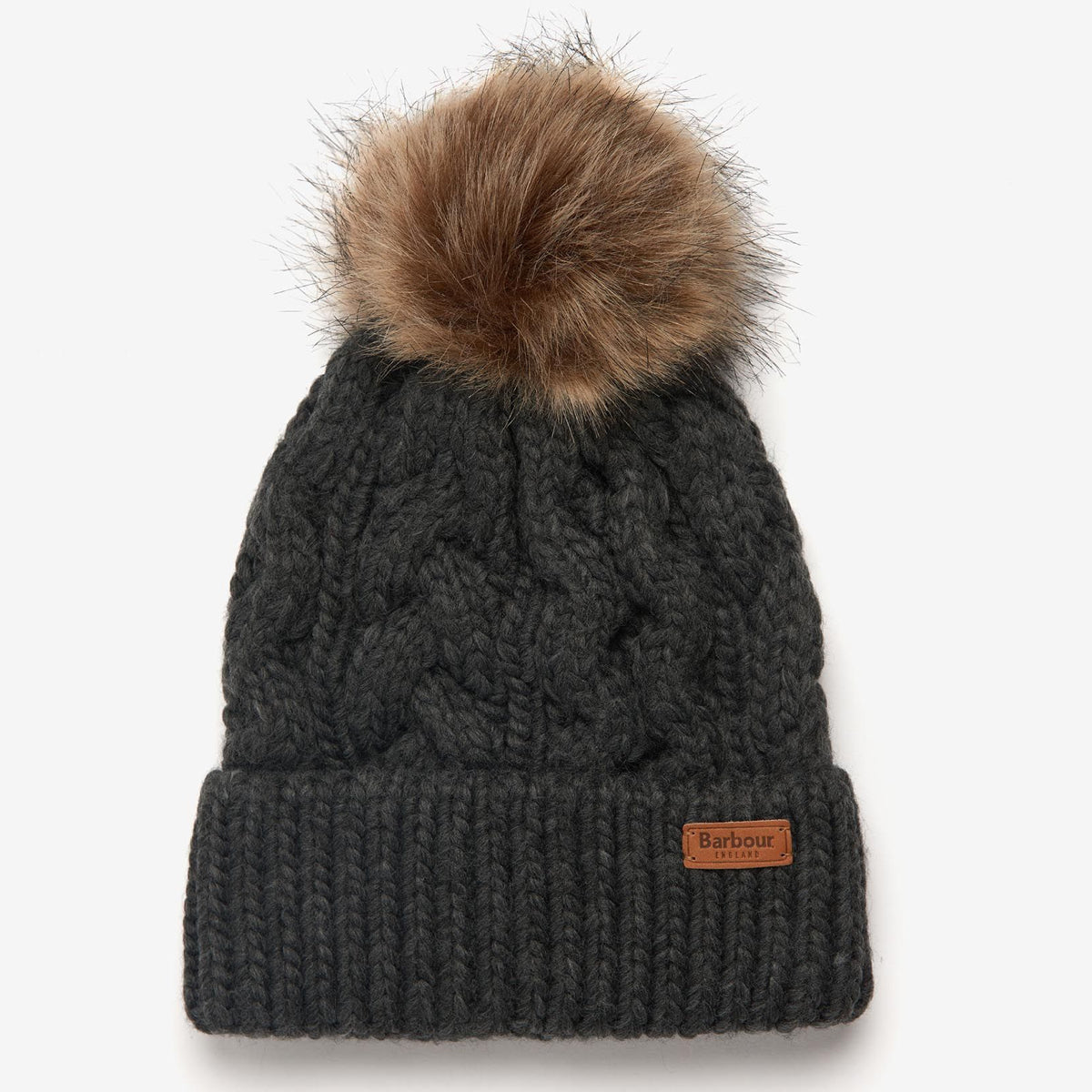 Barbour Penshaw Cable Beanie | Charcoal