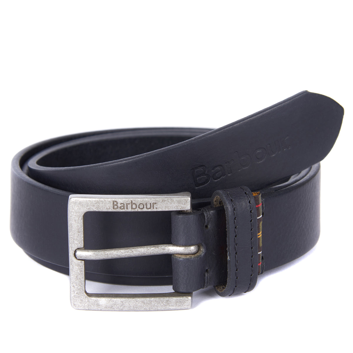 Barbour Pull Up Leather Belt | Black