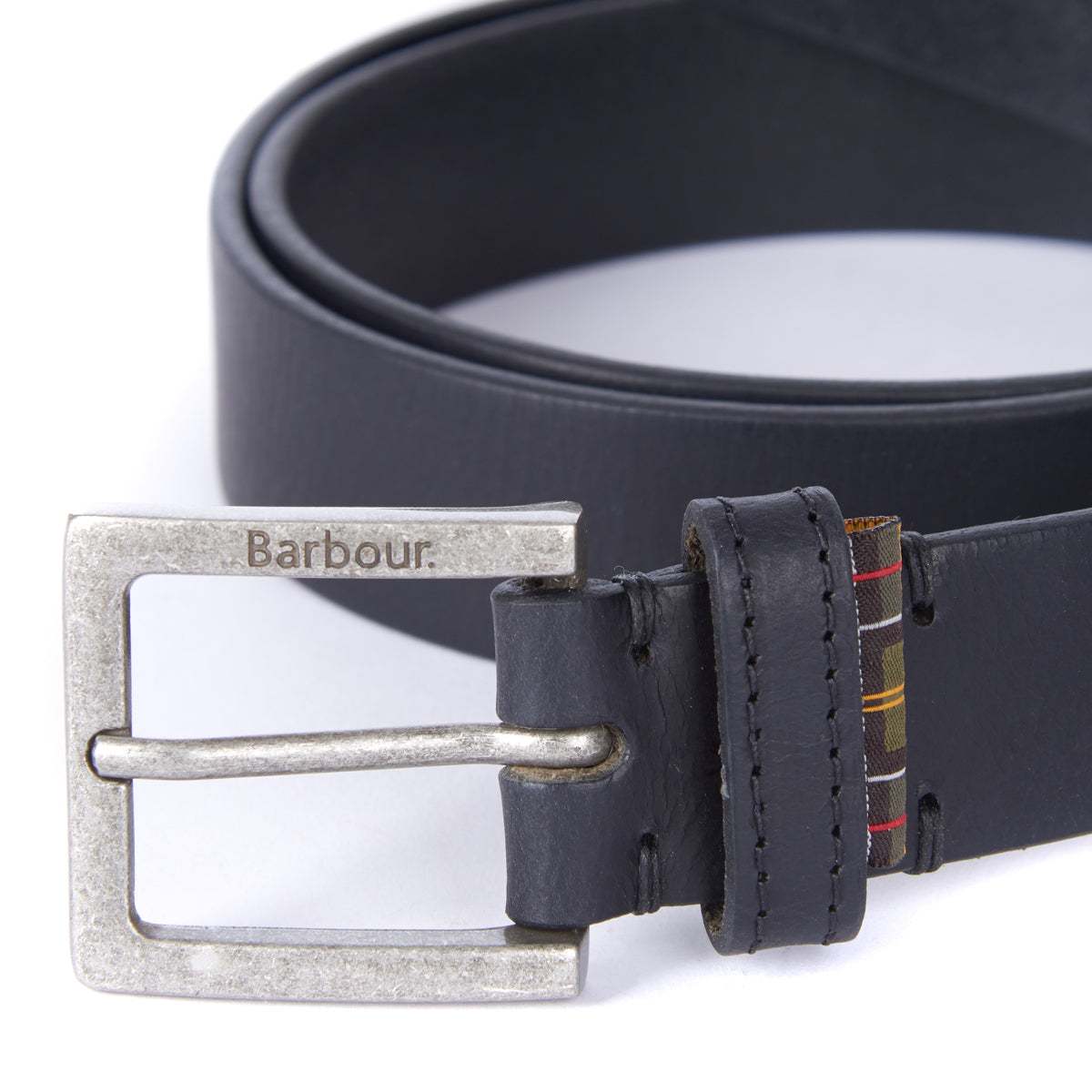 Barbour Pull Up Leather Belt | Black