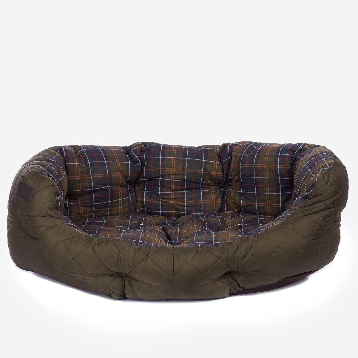 Barbour Quilted Dog Bed 35 Inch  | Olive