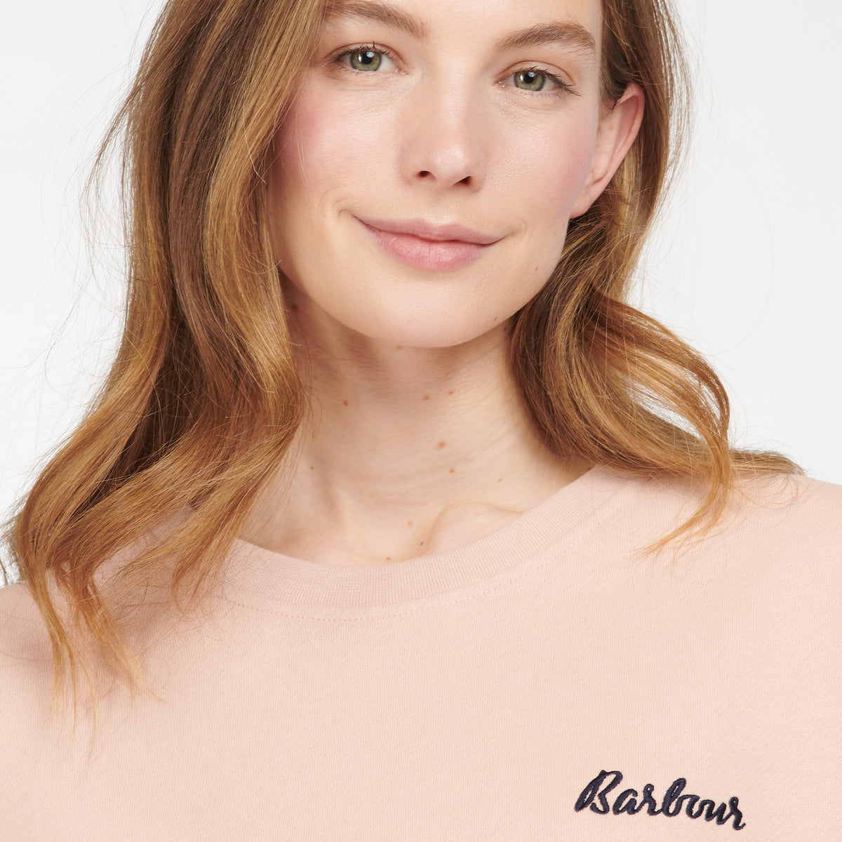 Barbour Rosie Women's Relaxed Lounge Crew Sweater | Rose Tan