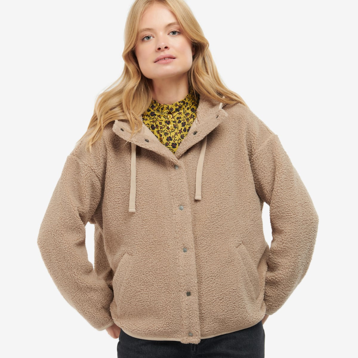 Barbour Shelly Fleece Hoodie Women's | Light Trench