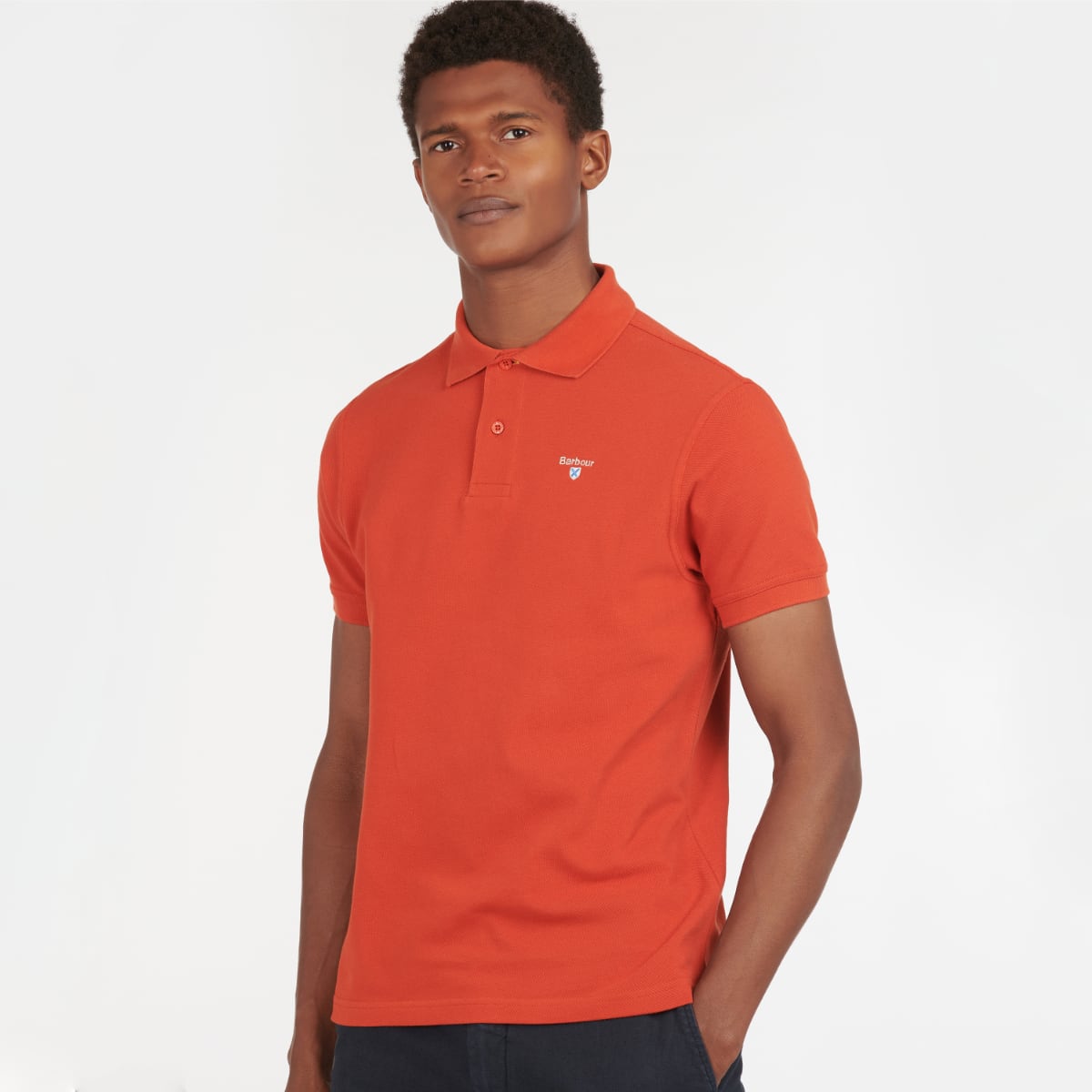 Barbour Men's Sports Polo Shirt | Paprika