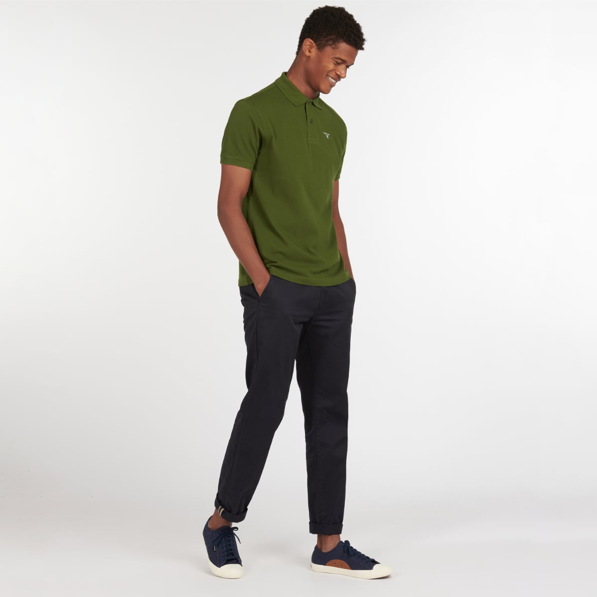 Barbour Men's Sports Polo Shirt | Rifle Green