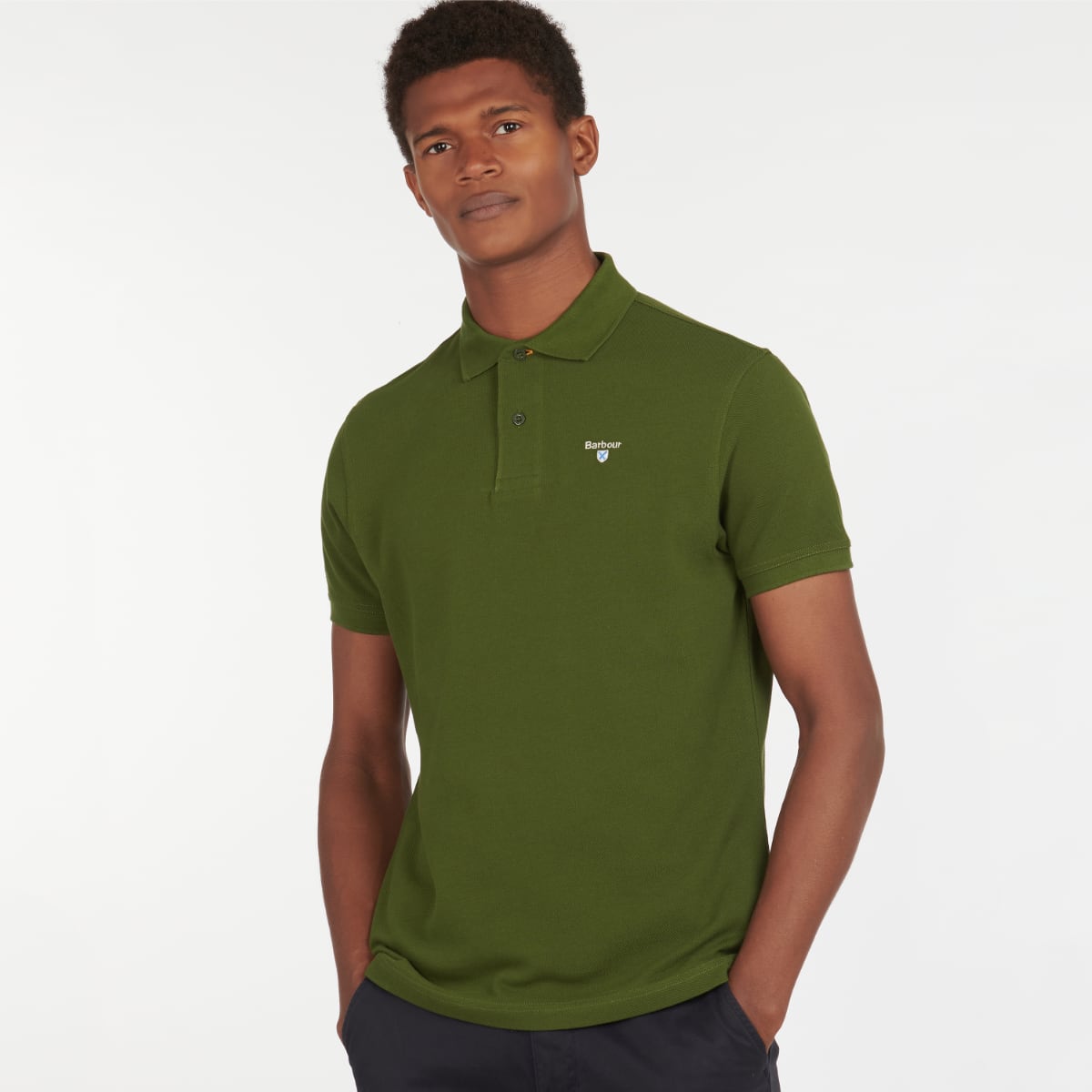 Barbour Men's Sports Polo Shirt | Rifle Green