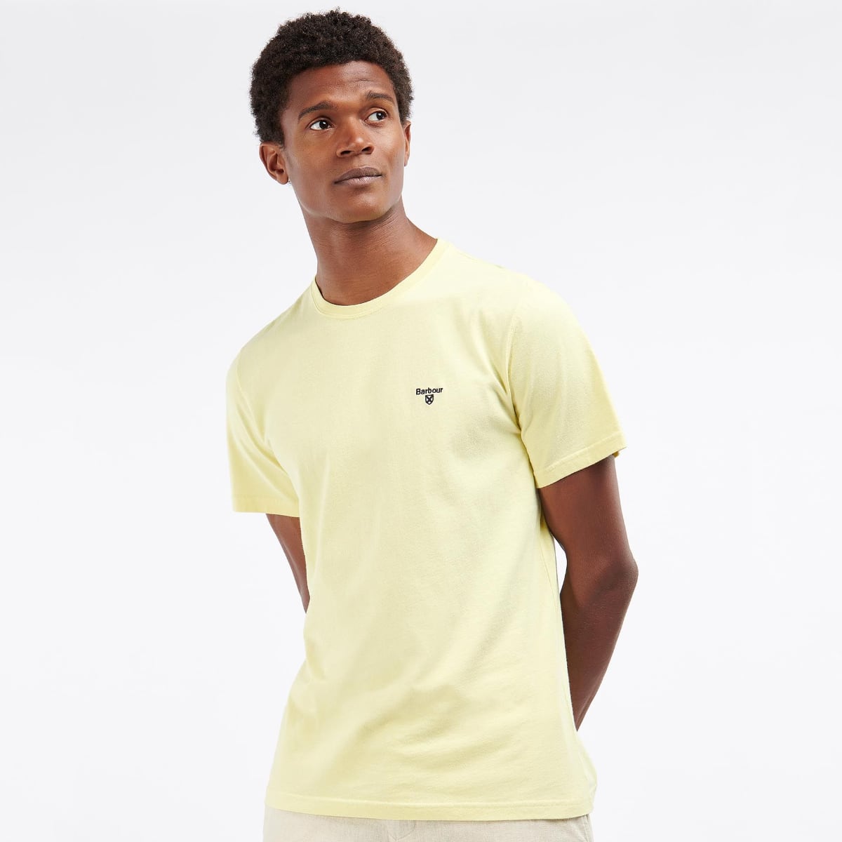 Barbour Men's Sports T-Shirt | Lemon Zest