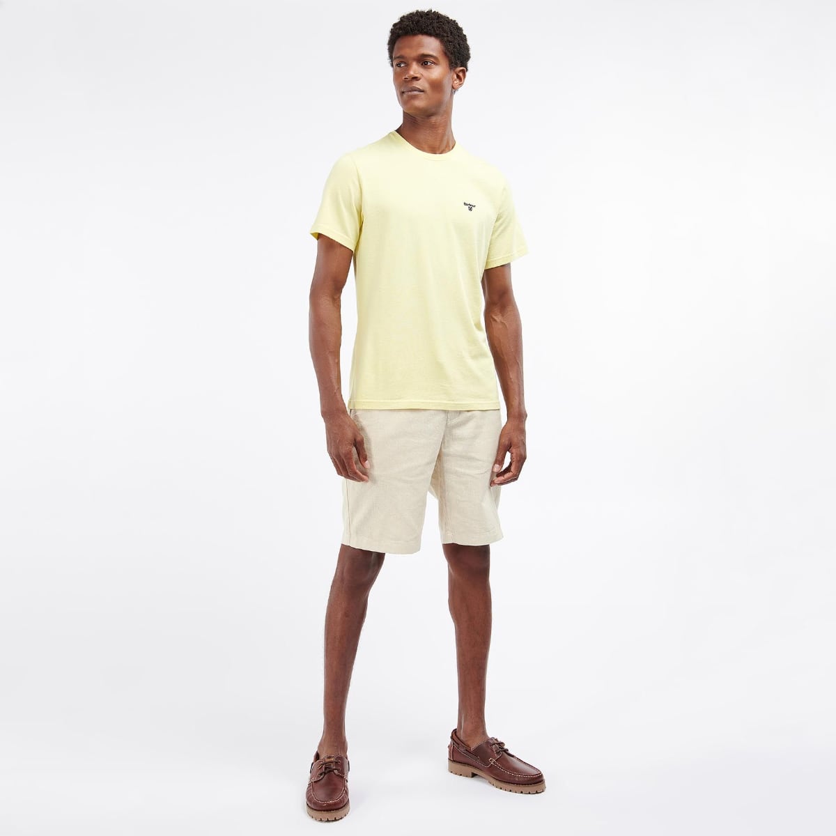 Barbour Men's Sports T-Shirt | Lemon Zest