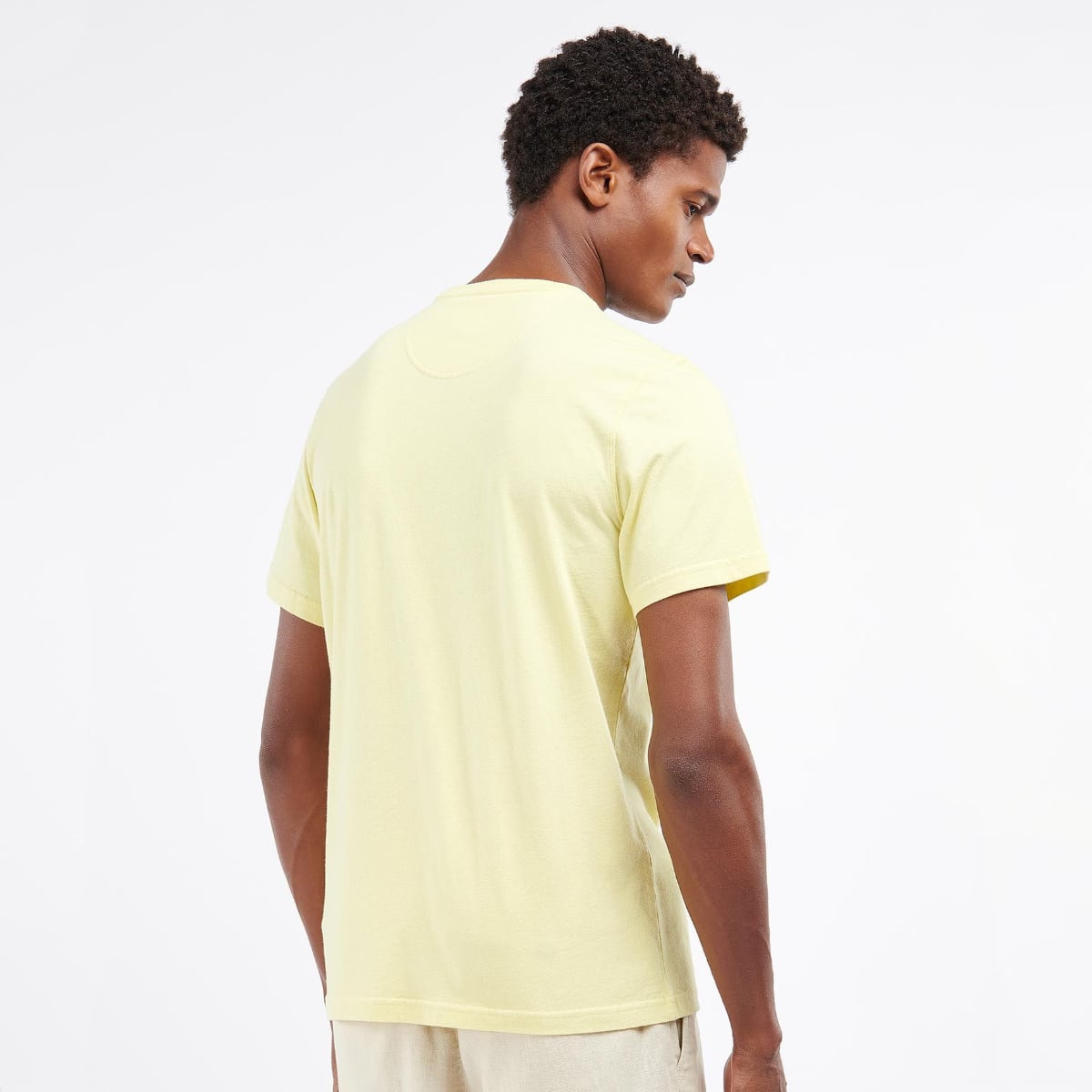 Barbour Men's Sports T-Shirt | Lemon Zest