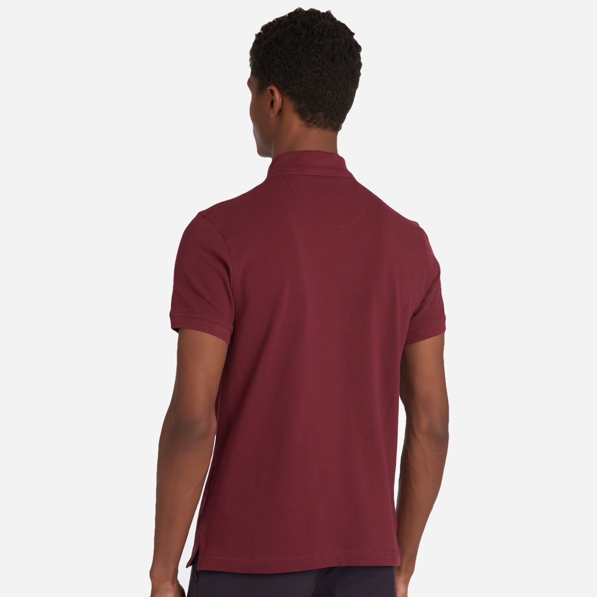Barbour Tartan Pique Men's Polo Shirt | Ruby