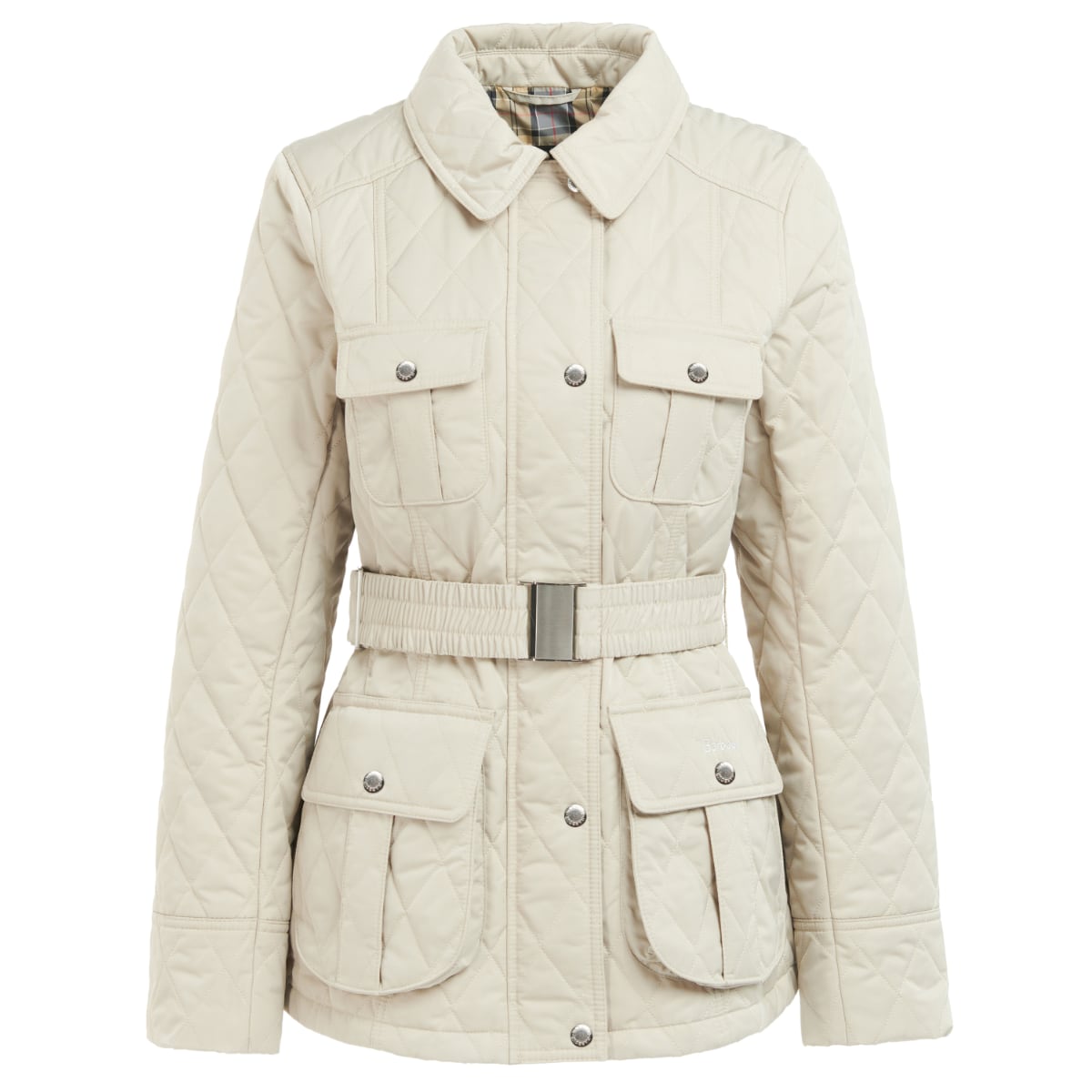 Barbour Belted Defence Women's Quilted Jacket | Light Sand