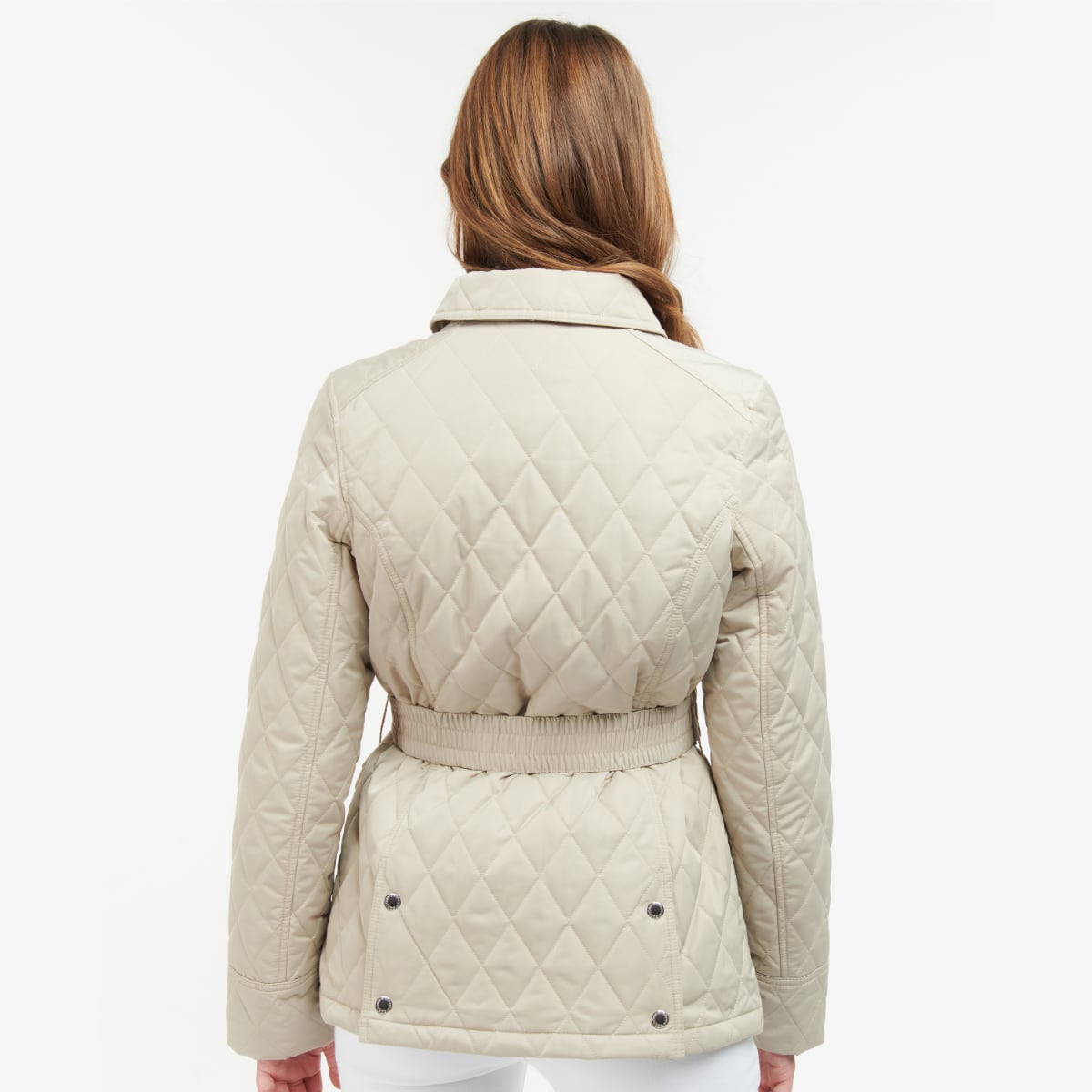 Barbour Belted Defence Women's Quilted Jacket | Light Sand
