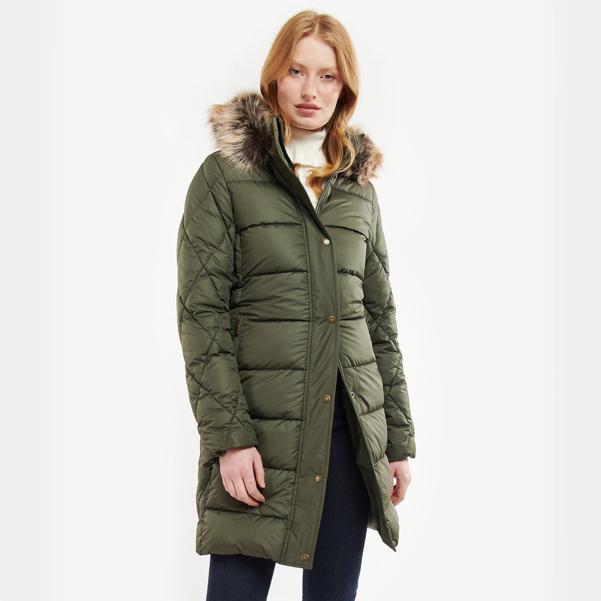 Barbour Daffodil Women's Quilted Jacket | Olive