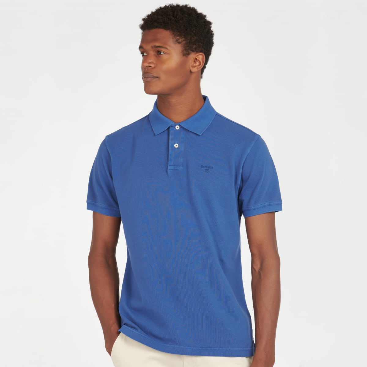 Barbour Washed Sports Polo | Marine Blue