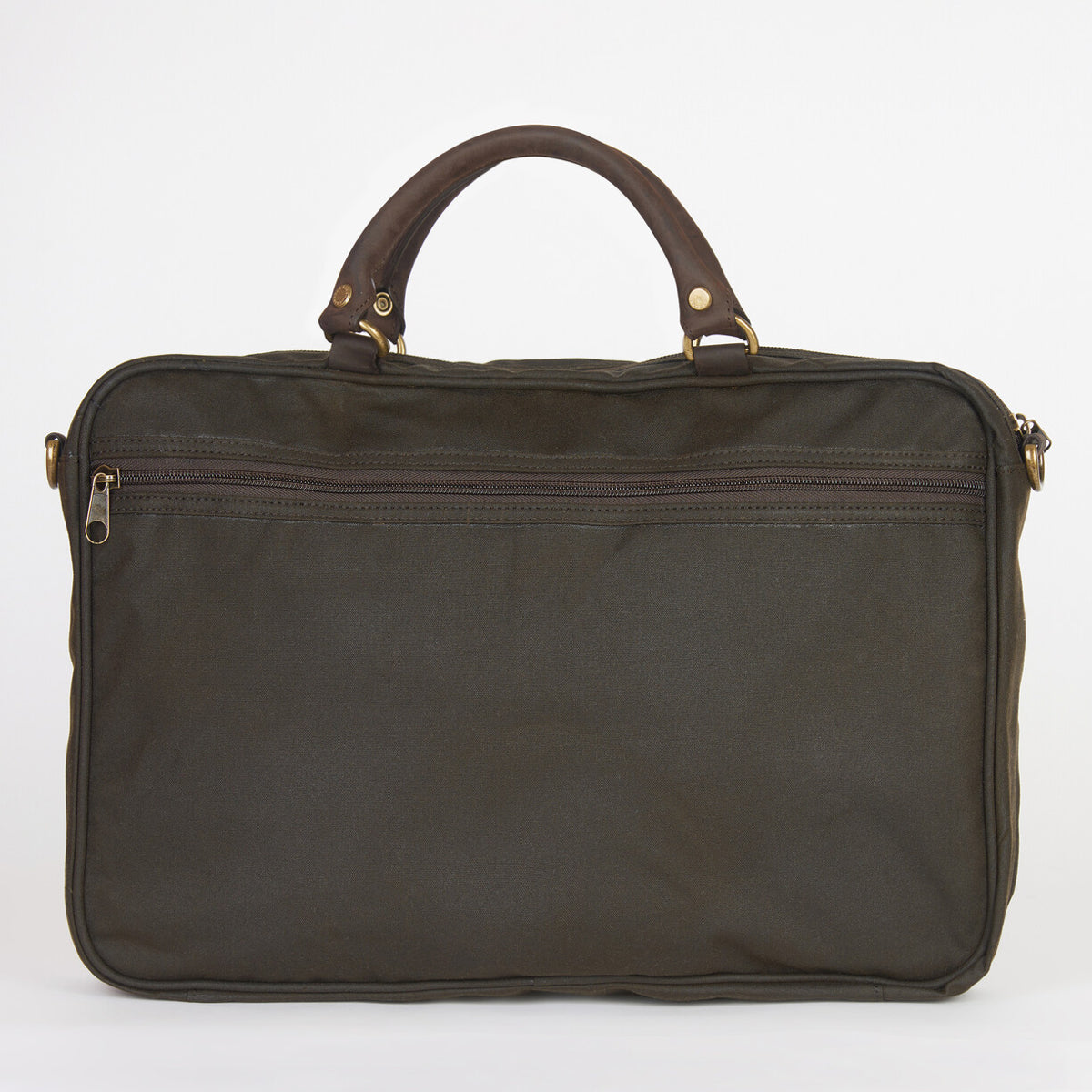 Barbour Wax Leather Briefcase | Olive