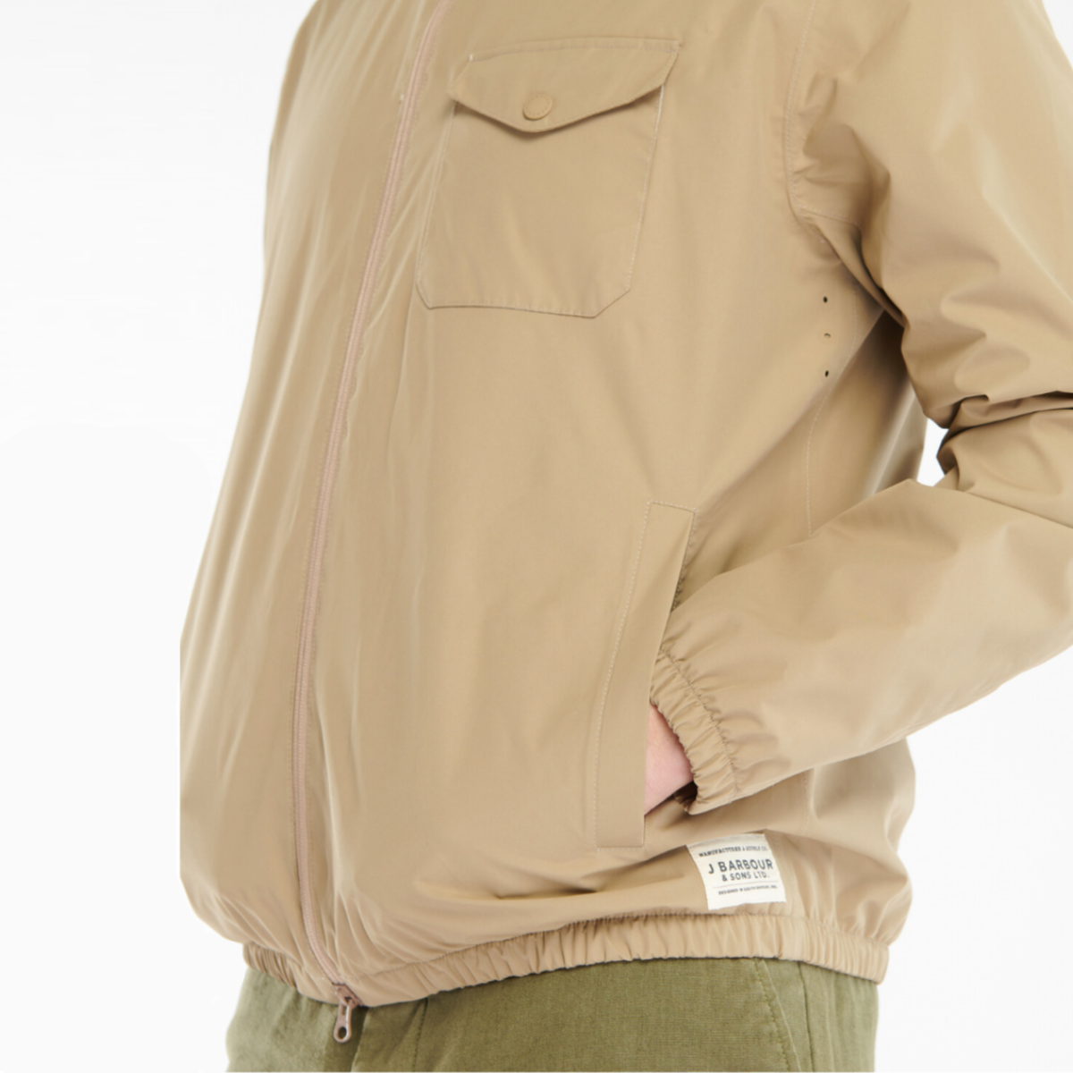 Barbour Hellend Men's Waterproof Jacket | Stone