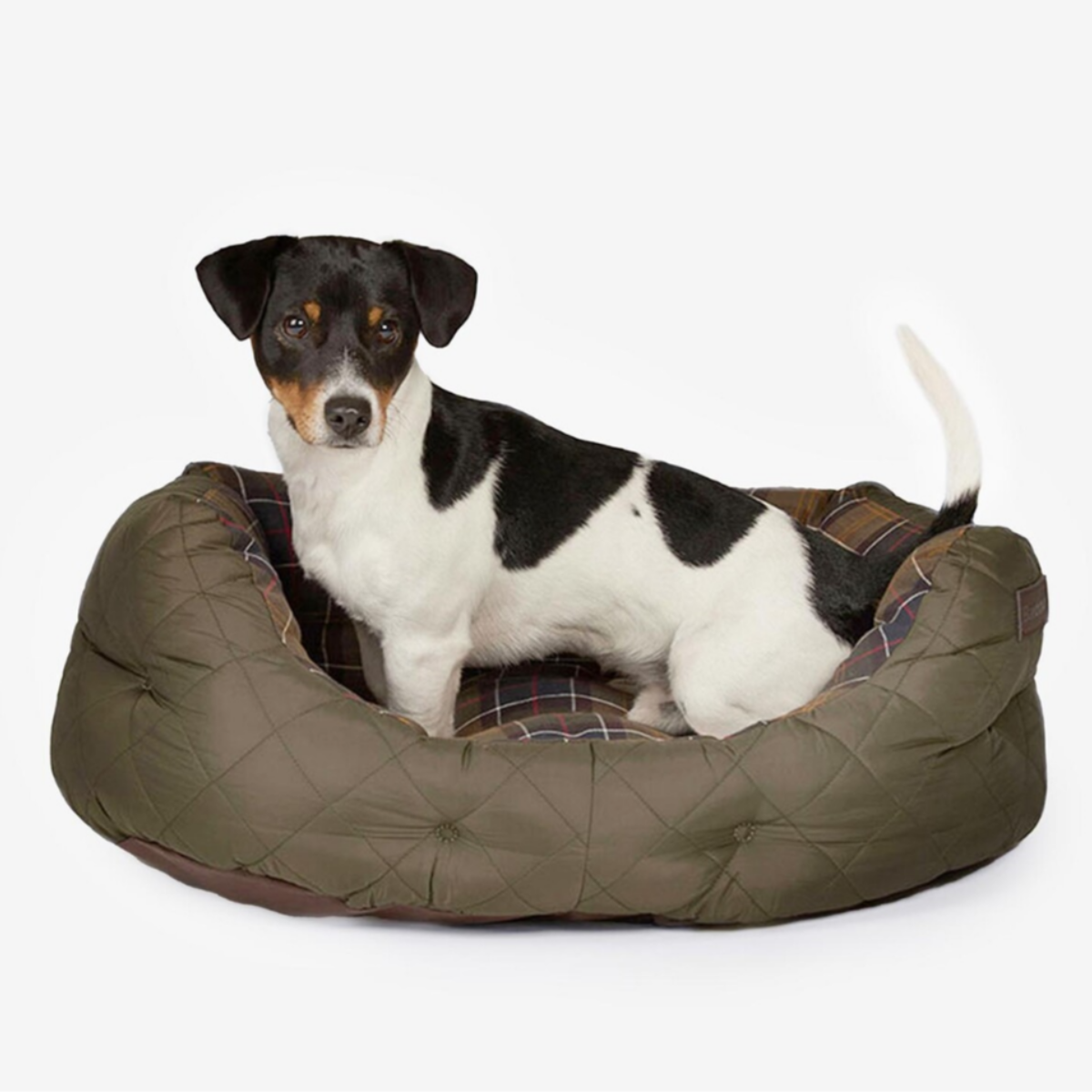 Barbour Quilted Dog Bed 30 Inch  | Olive