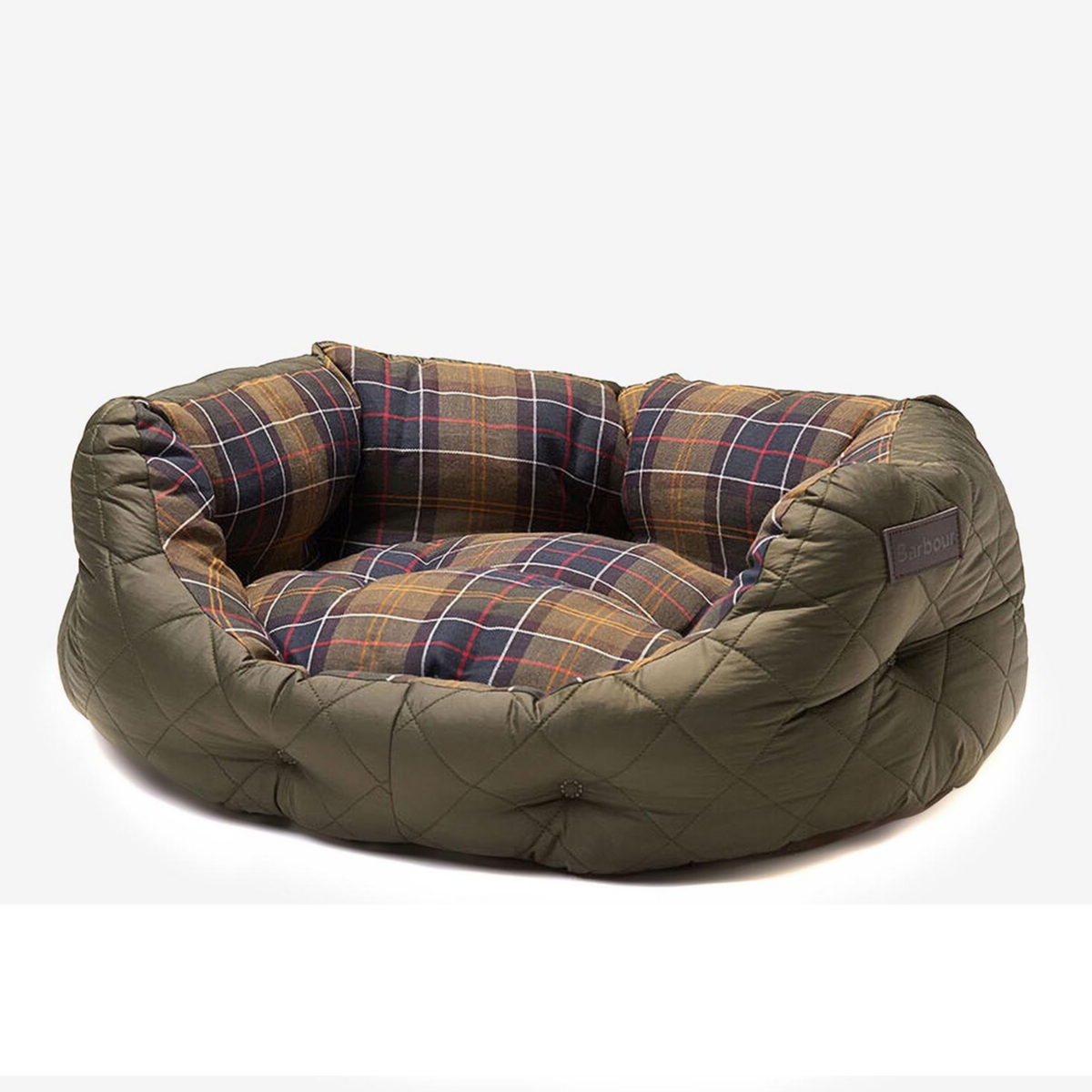 Barbour Quilted Dog Bed 24 Inch  | Olive