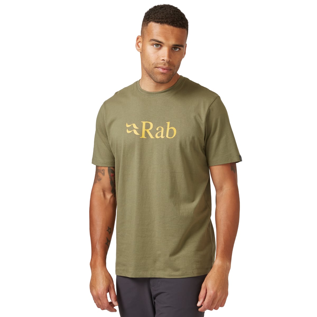 Rab Stance Logo Men's T-Shirt | Light Khaki