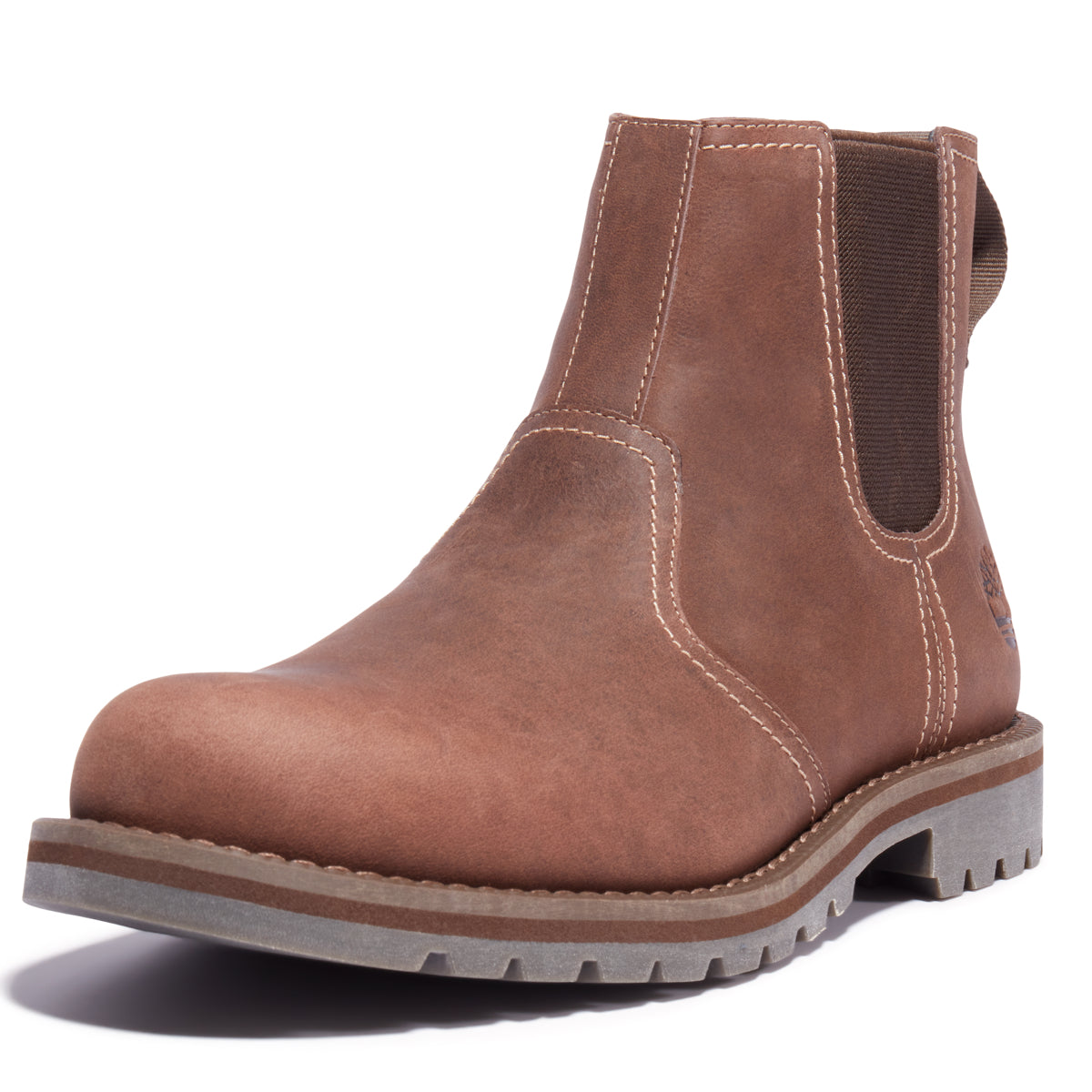 Timberland Larchmont Chelsea Men's Boots | Mid Brown Full Grain (Model TB 0A2GJR248)