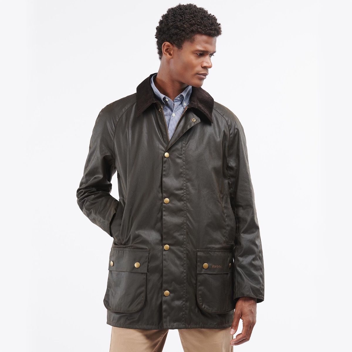 Barbour Beausby Men's Waxed Jacket | Olive