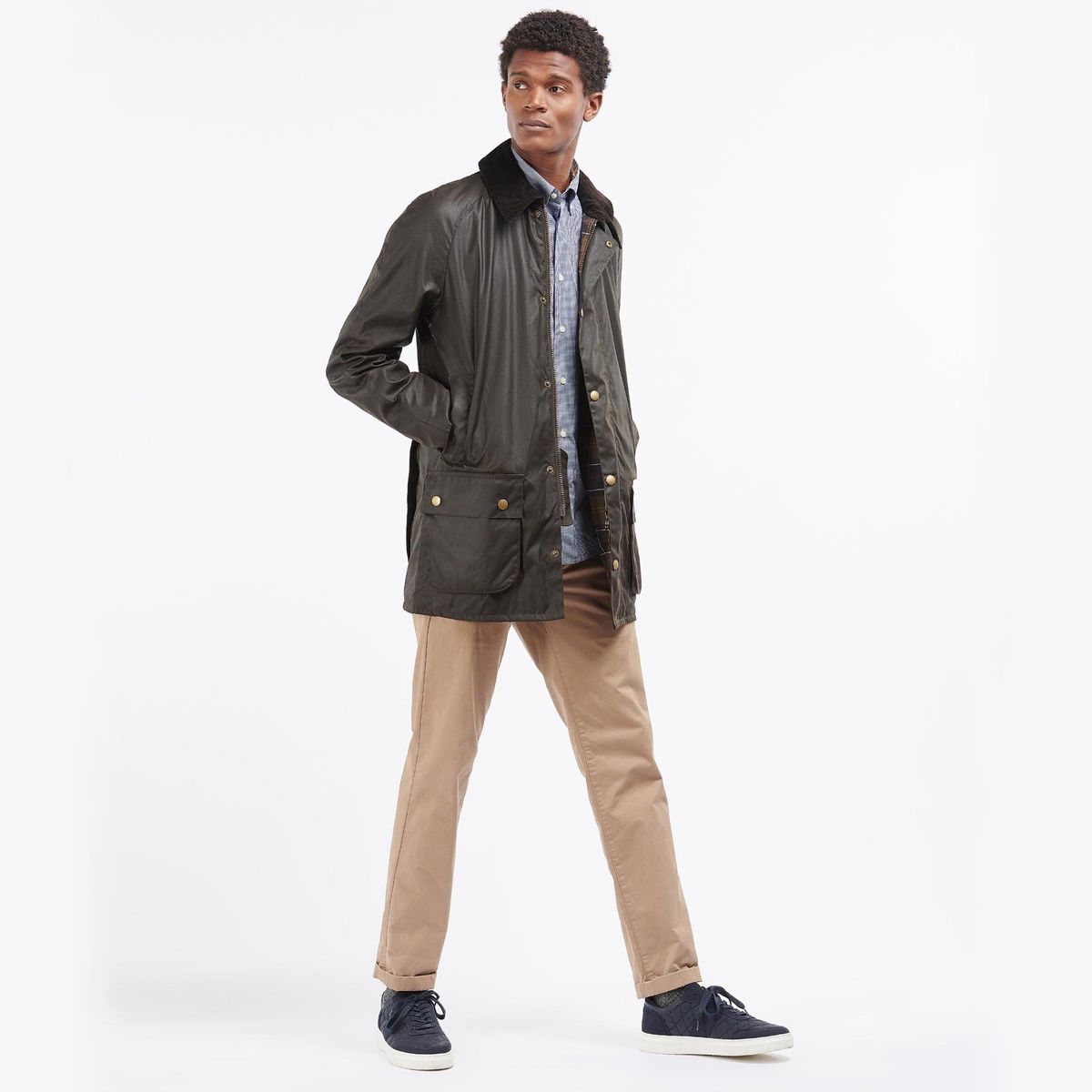 Barbour Beausby Men's Waxed Jacket | Olive