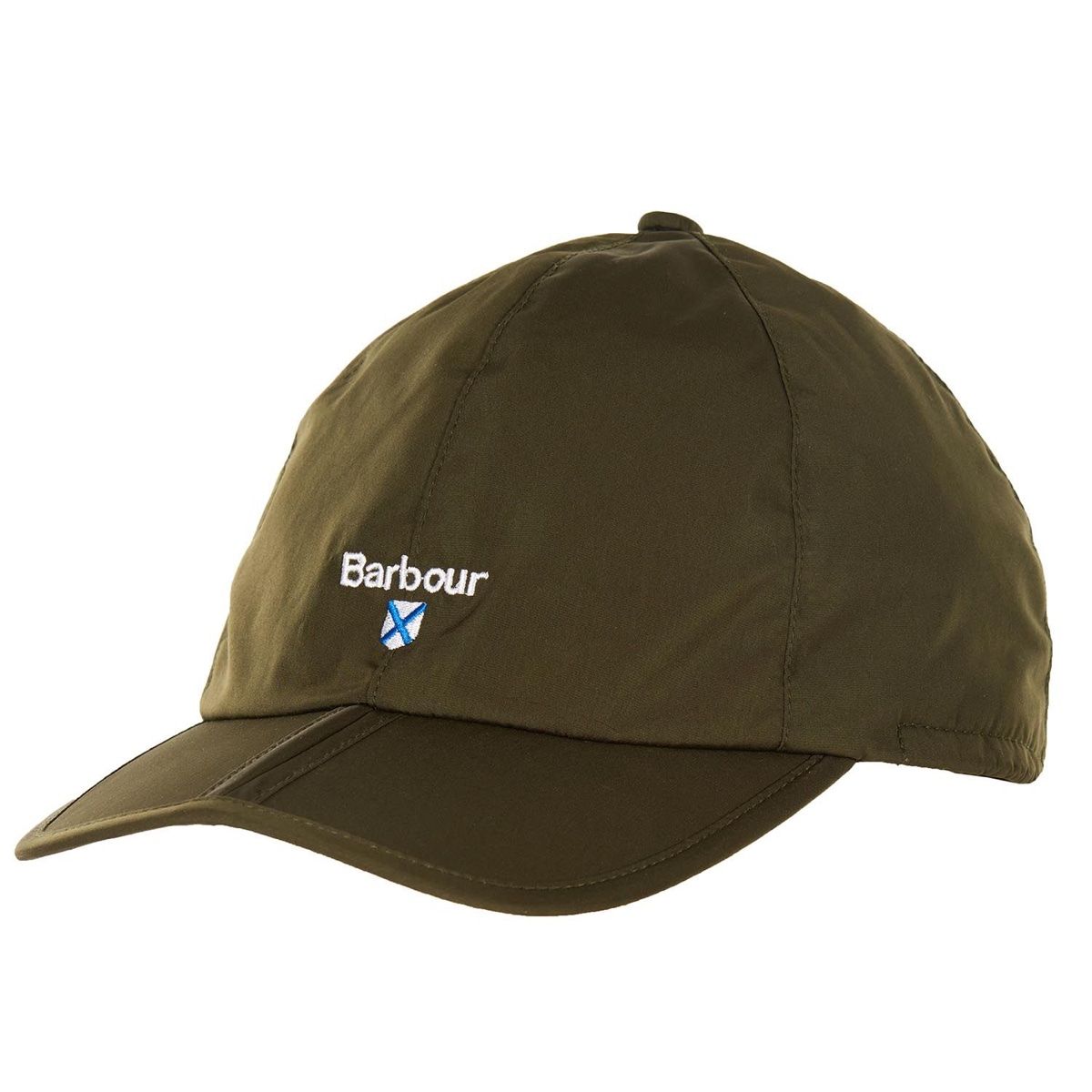 Barbour Crest Waterproof Packaway Sports Cap | Olive