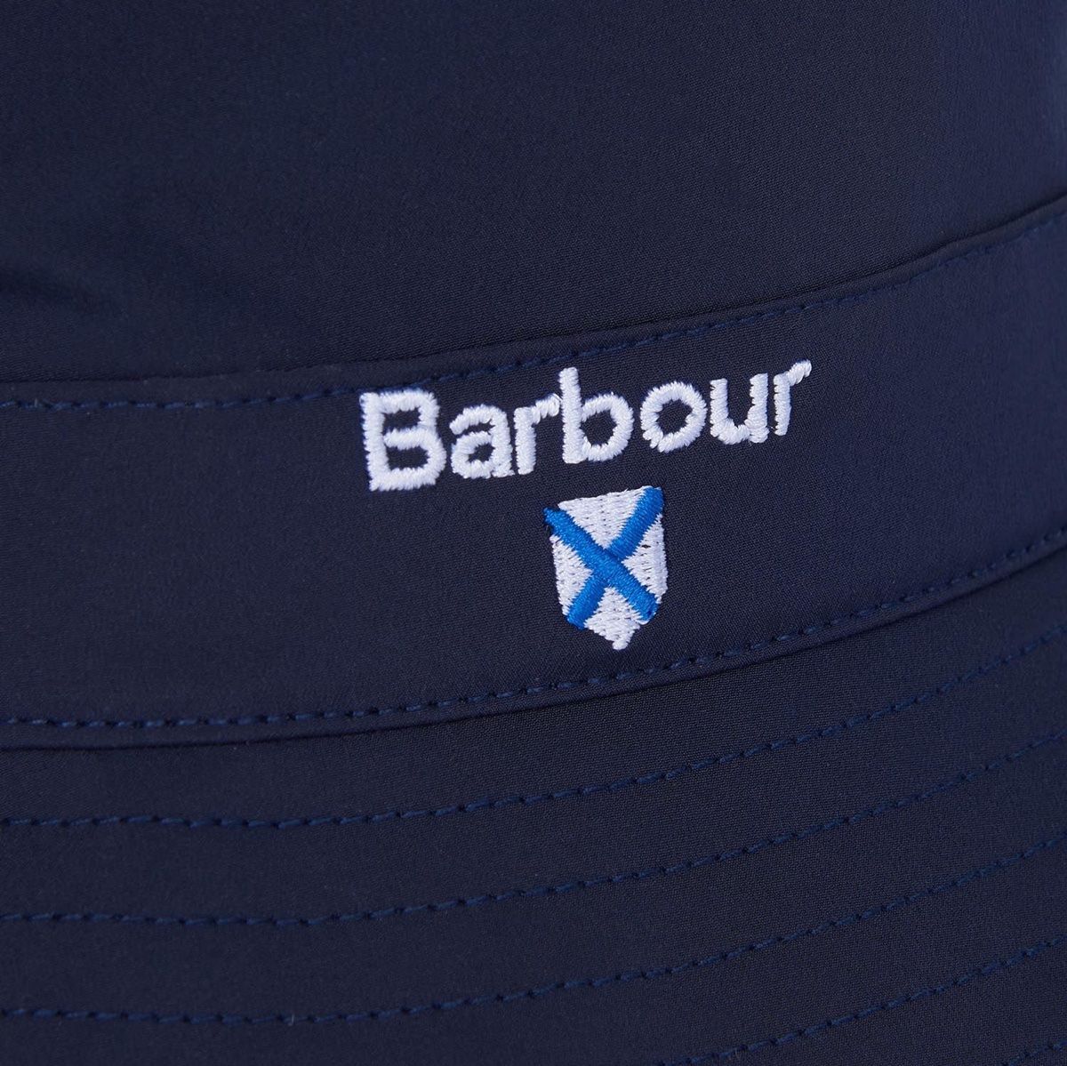 Barbour Crest Waterproof Packaway Sports Hat | Navy