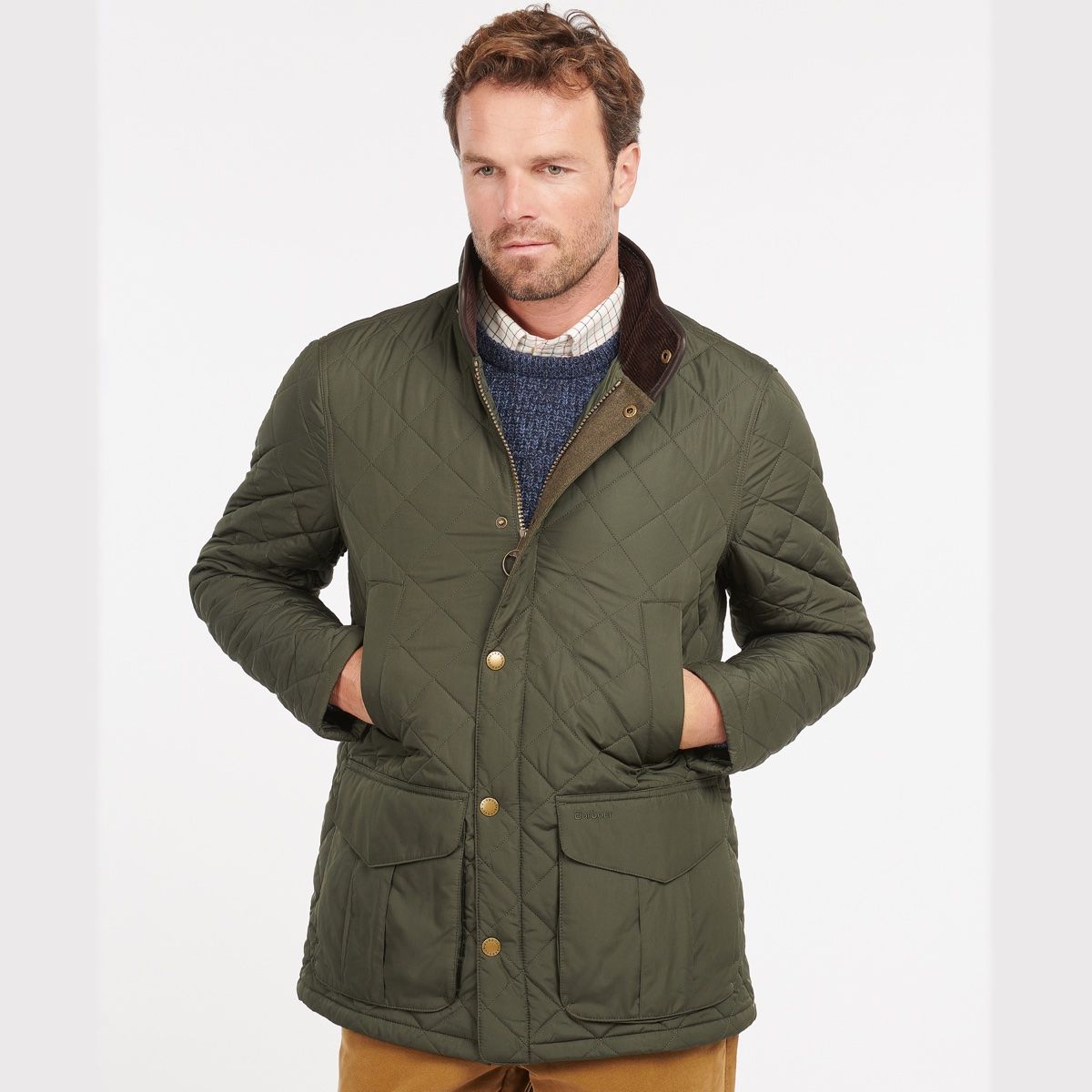 Barbour Devon Quilted Men's Jacket | Sage